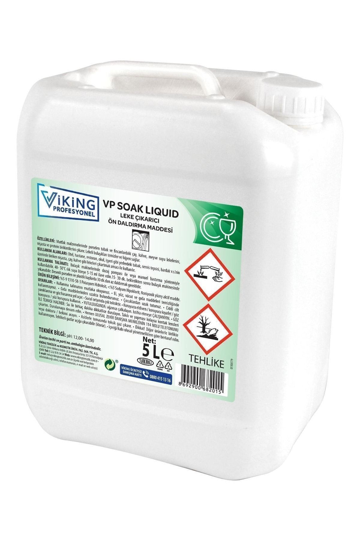 Viking Vp Soak Lıquıd Leke Çıkarıcı Ön Daldırma Maddesi 5 L 1 Adet