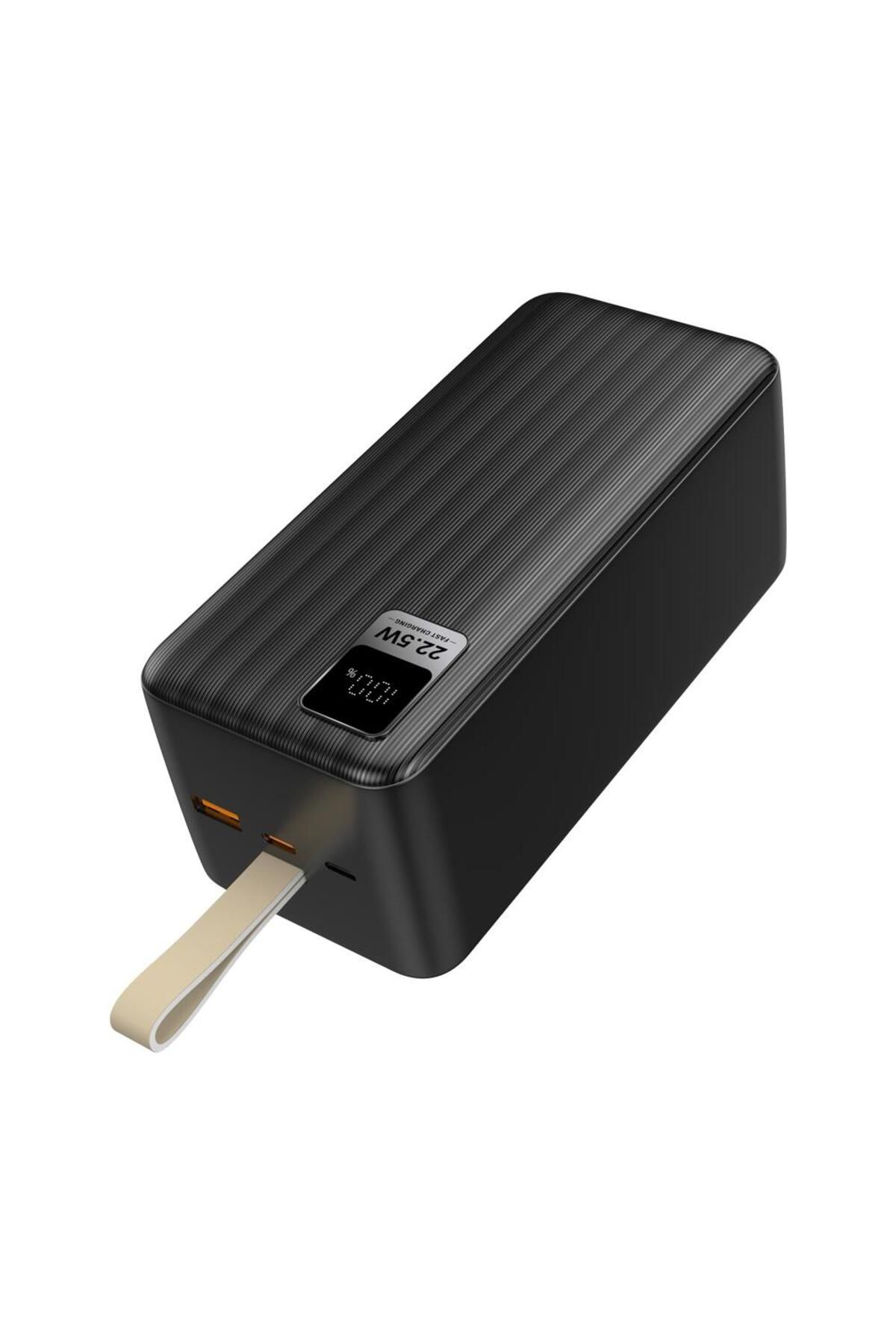 k55 50 000 mah 22 5w usb et type c pd powerbank noir dca0055