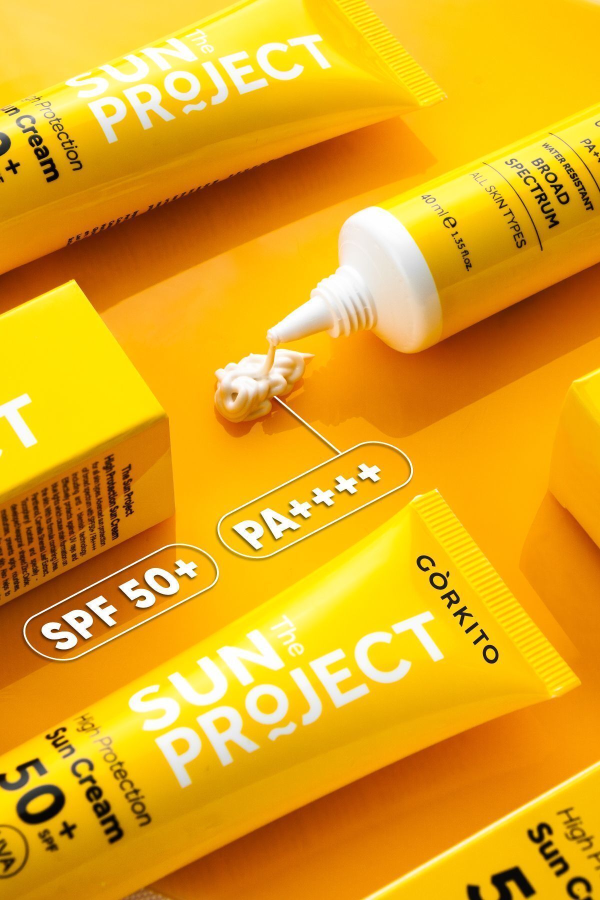 کرم ضد آفتاب صورت SUN PROJECT HIGH HYBRID CREAM PROTECTION 50 SPF PA 40 ML Görkito