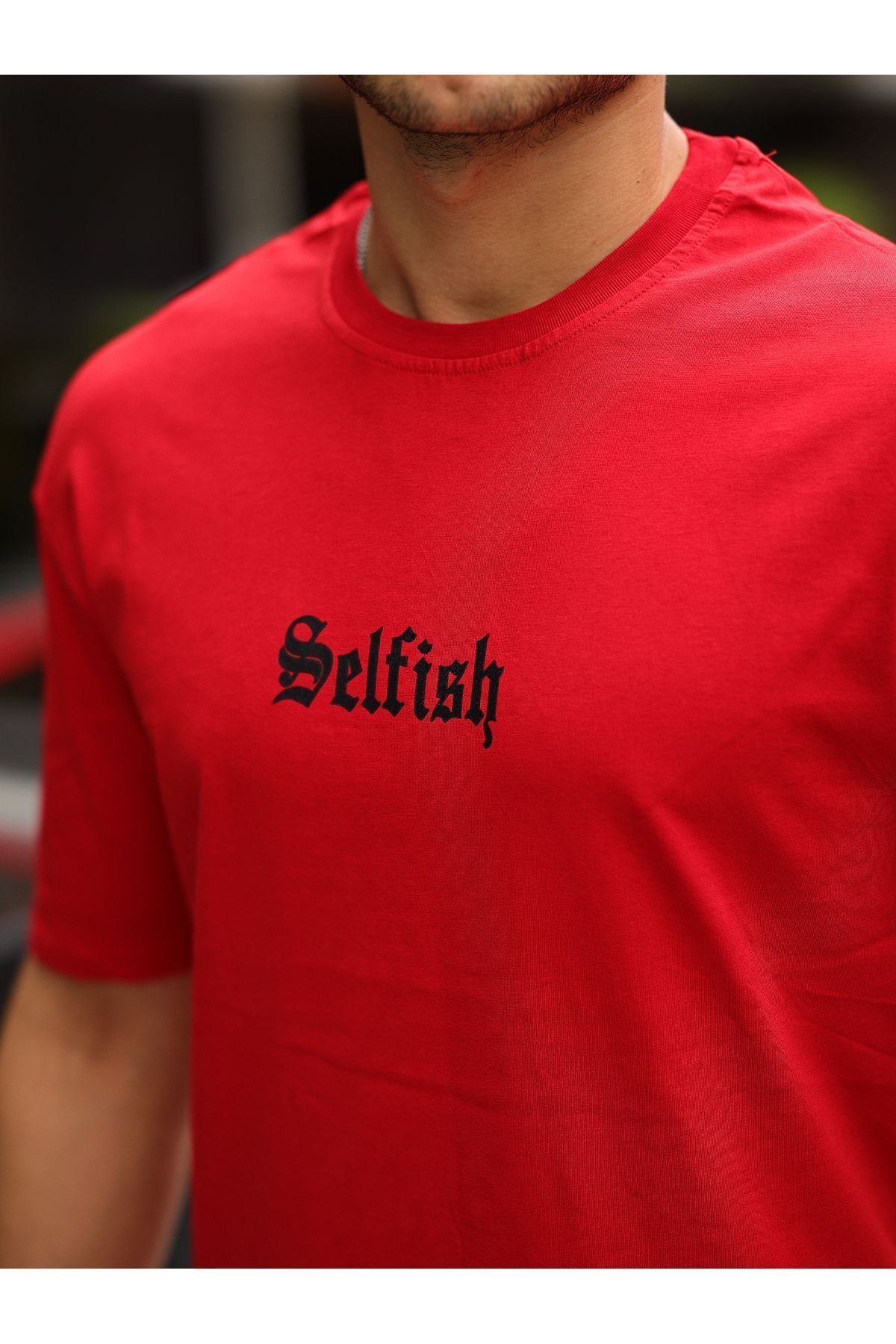 comstar-Tricou oversize pentru bărbați SELFİSH 3