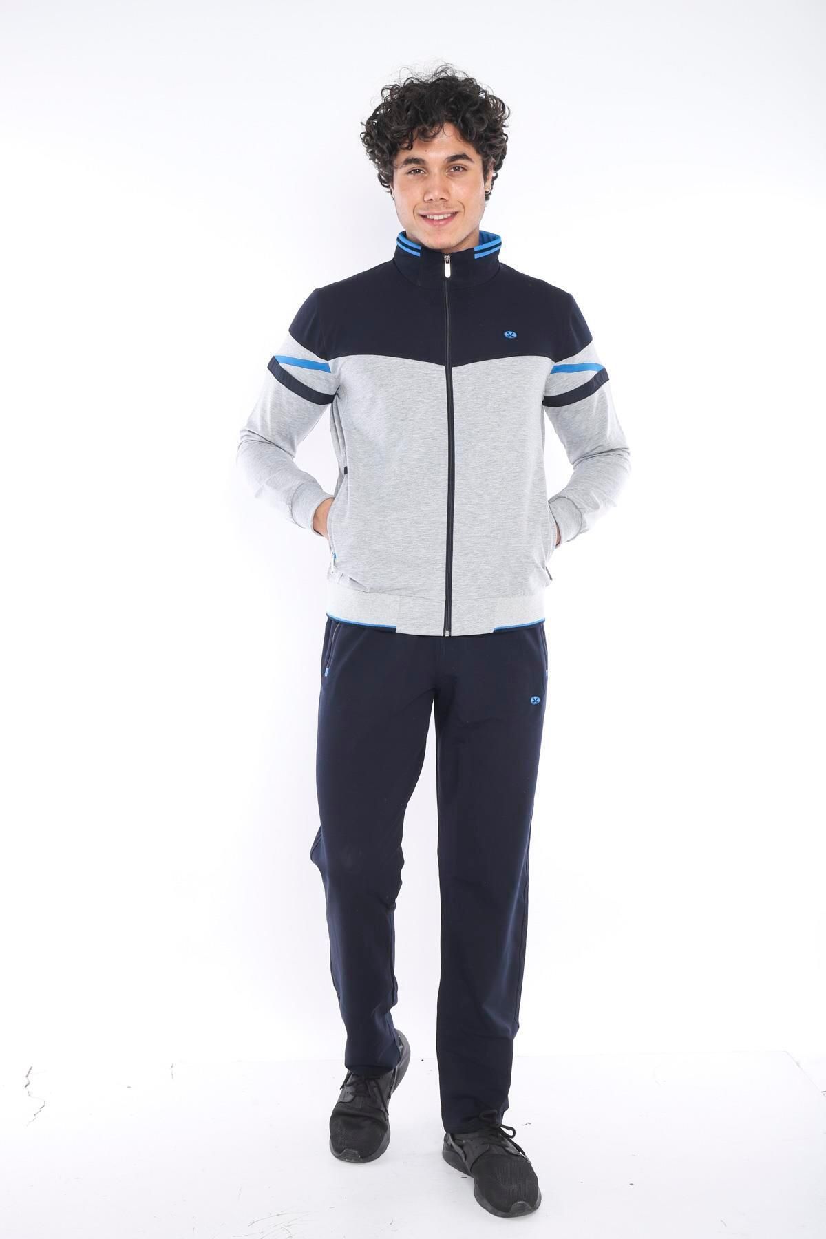 ست گرمکن ورزشی مردانه G2 MELANJ مردانه'S 4 جیب 2 نخ فصل BEATY BATTAL TRACKSUIT TEAM 6654 Escetic