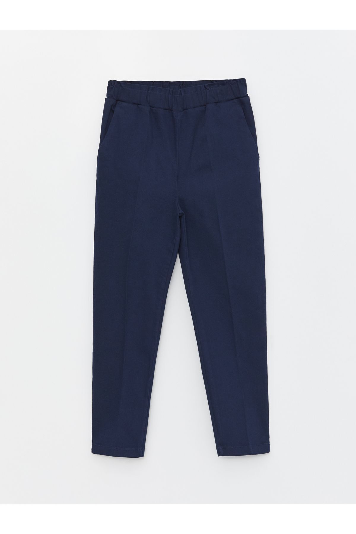 LC Waikiki-Plain Gabardine Women's Trousers with Elastic Waist 5