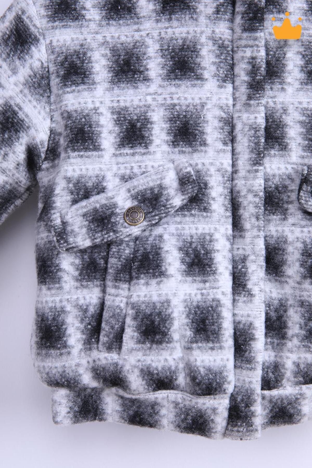 Babyhola 1.5 Tog Kapşonlu Pamuk Astar Bebek Çocuk Polar Kaban 12571 fotoğrafı 4 (önizleme)