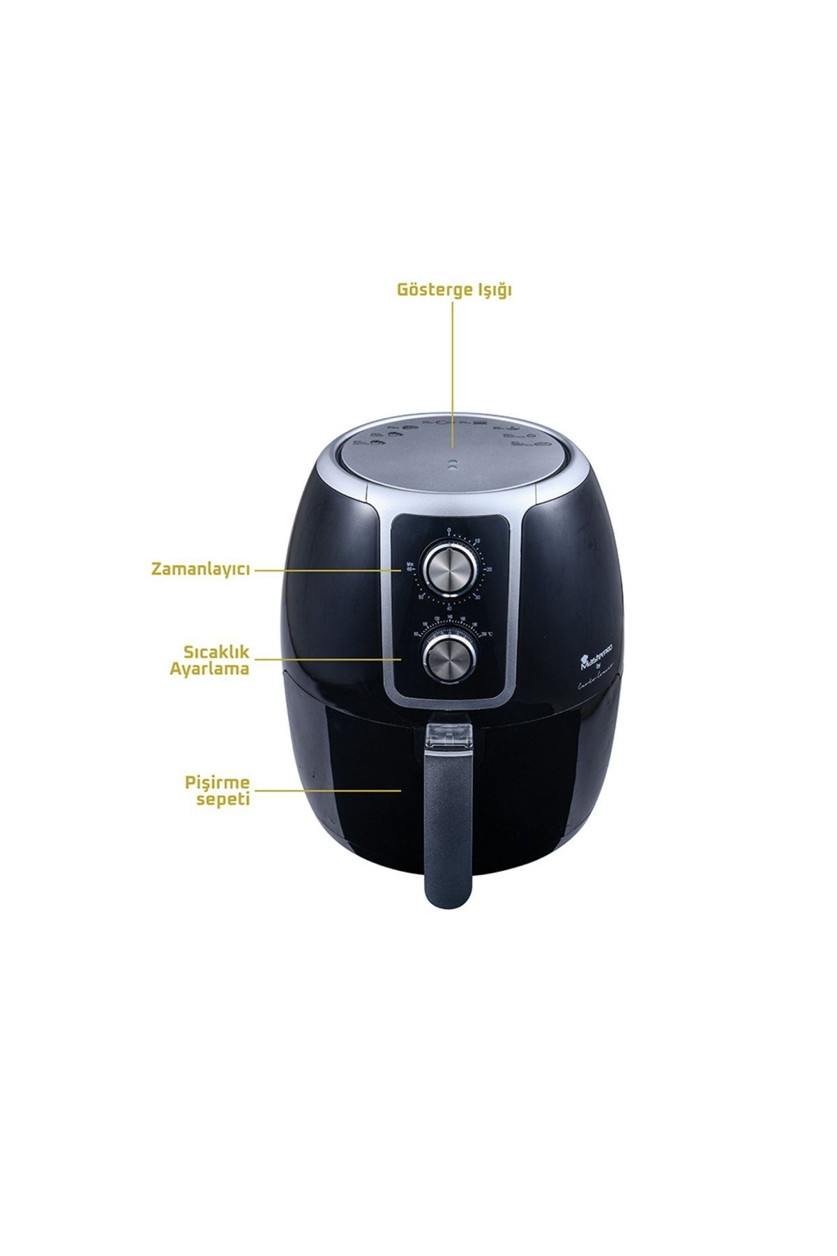 MasterPro-Airfryer Oil Free Fryer 3.4 Liter Capacity 1500 W Bgmp-9177 2
