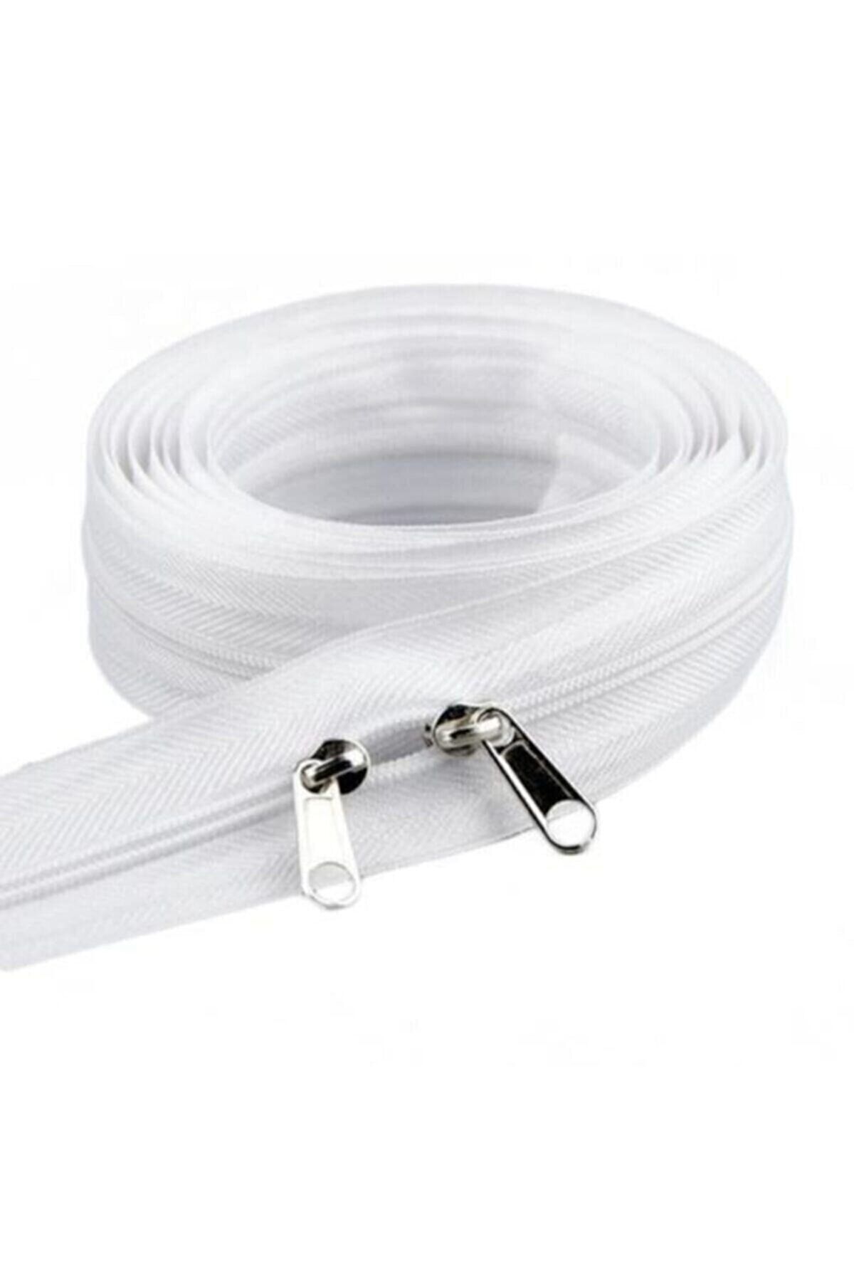 Zipper 10 Mt White (DUVET COVER PULP BAG ZIPPER)