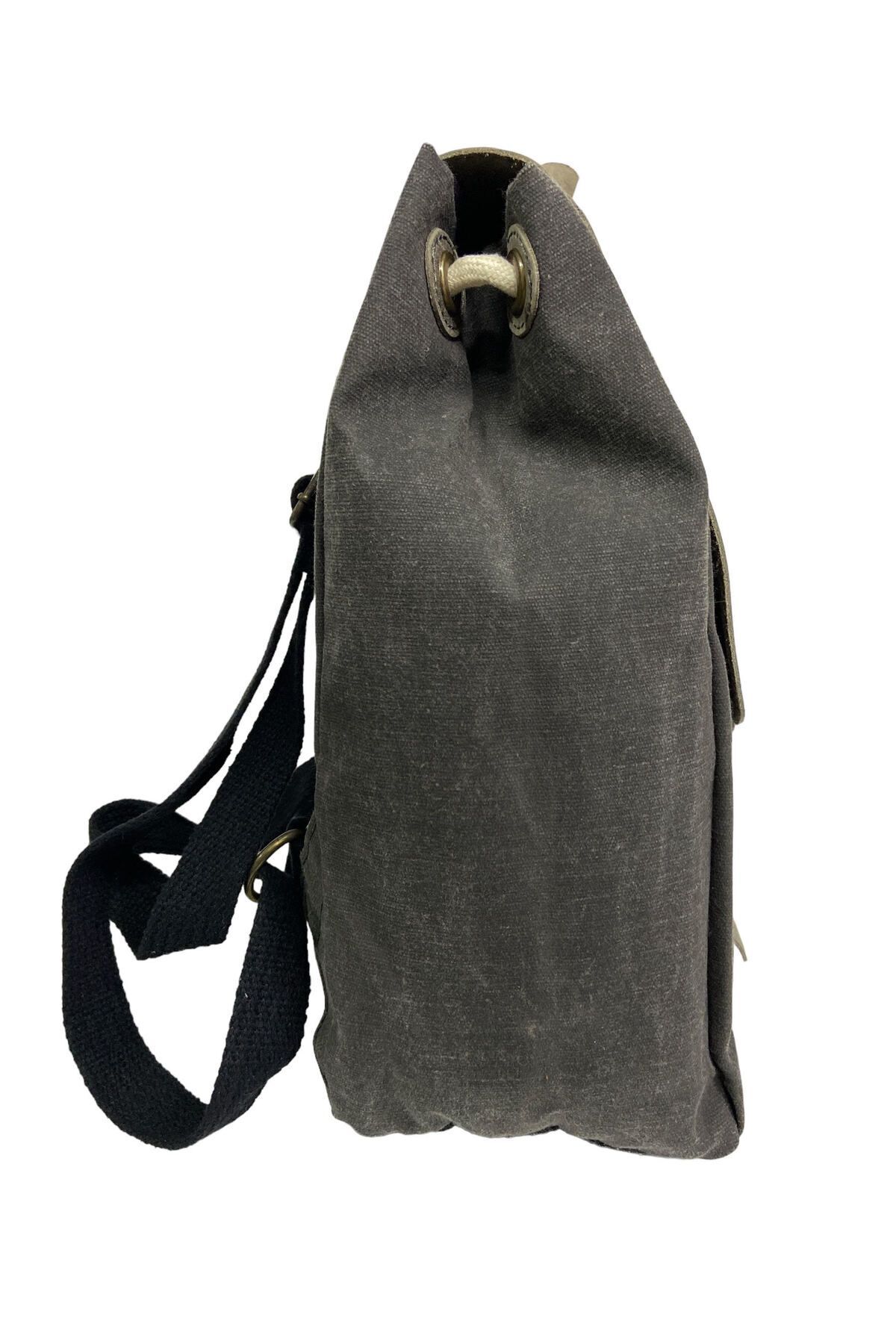 کوله پشتی زنانه مشکی Old Cotton | 7120-GDS اورجینال - تصویر 5