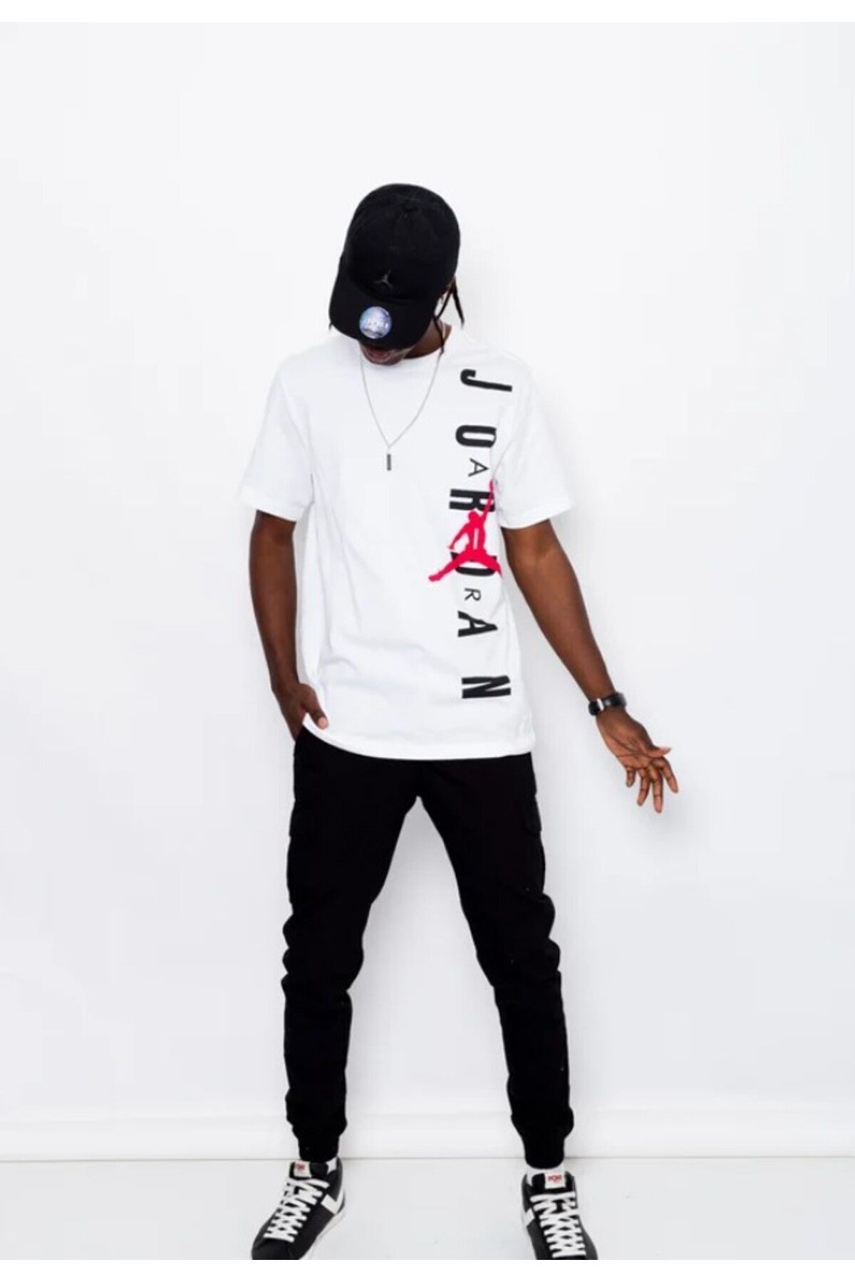 Nike Jordan Brand Jumpman Air Men s White T shirt Erkek Pamuklu Ti ort Fiyat Yorumlar Trendyol