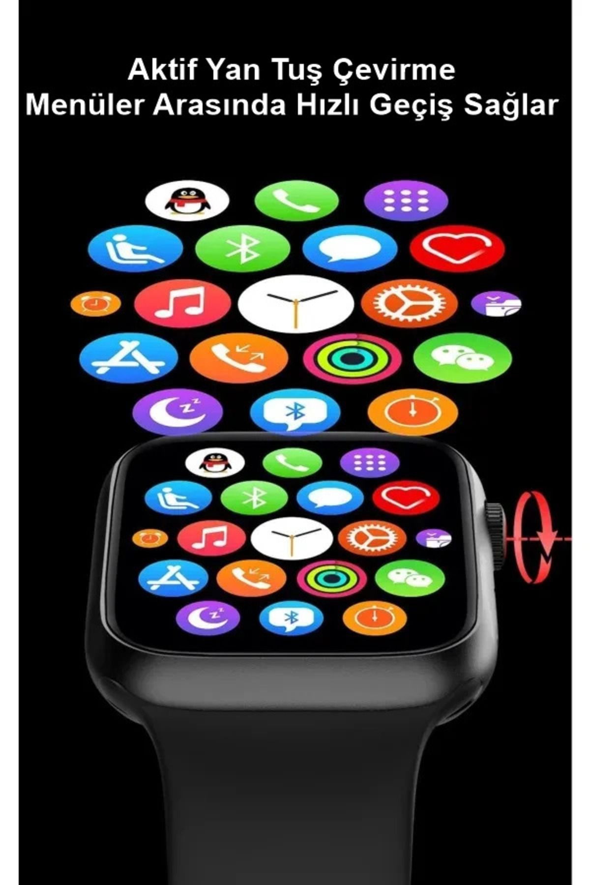 UCUZTEKNO-T700S - Smart Watch with Side Key Detail, Calling, Notification Reading Full Screen, Iphone and Android Compatible Wristwatch 7
