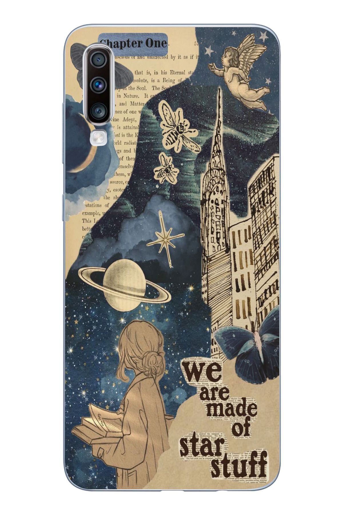 Printed Transparent Phone Case with Samsung Galaxy A20s Compatible Star Stuff Design