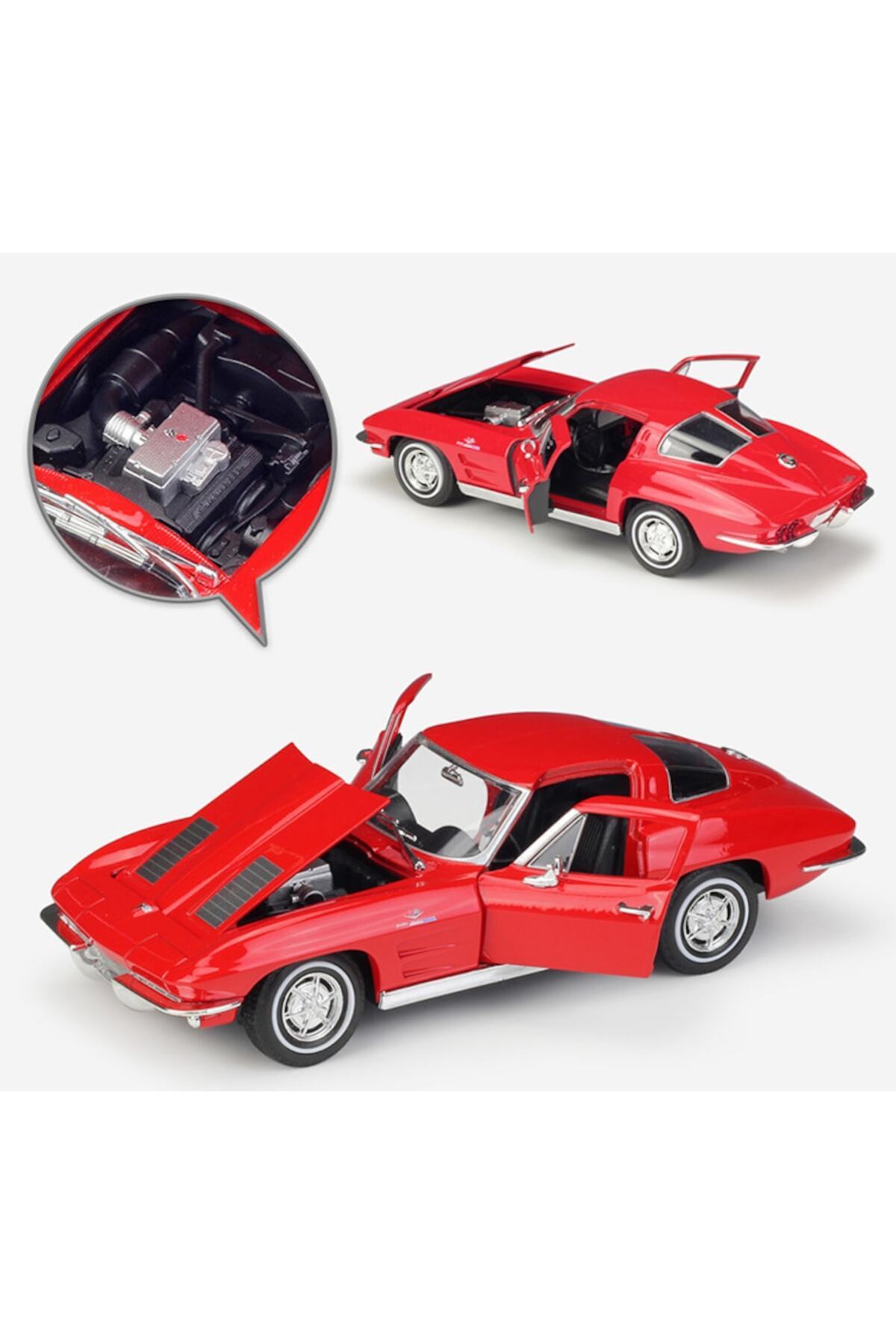 Genel Markalar Model Araba - 1963 Chevrolet Corvette 1:24 - 24073w