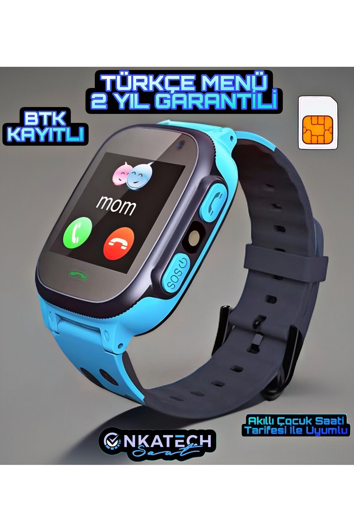 Smart Kids Watch with Sim Card Location and Remote Listening Lbs Support
