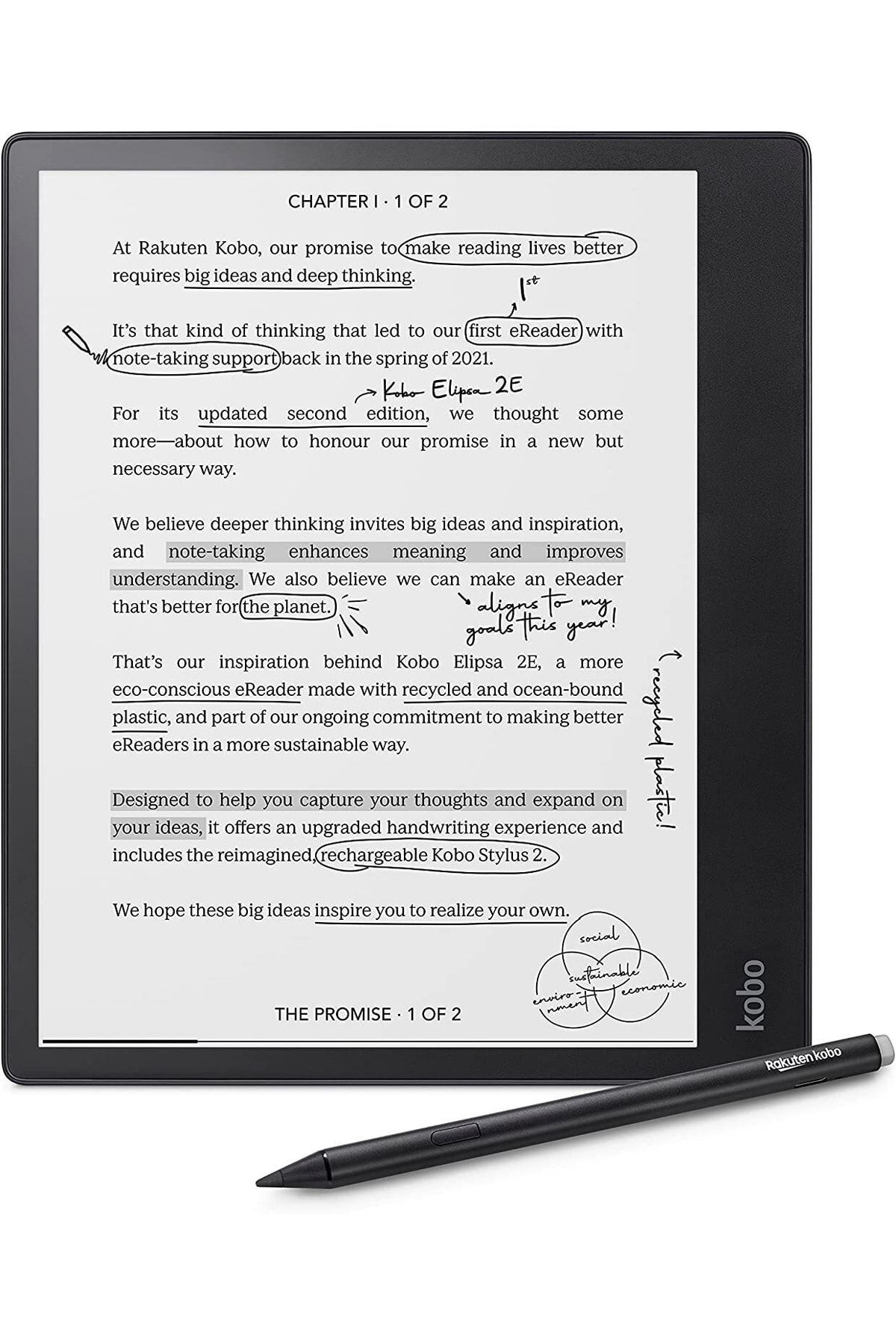 kobo Elipsa 2e E Kitap Okuyucu 10.3" 32gb