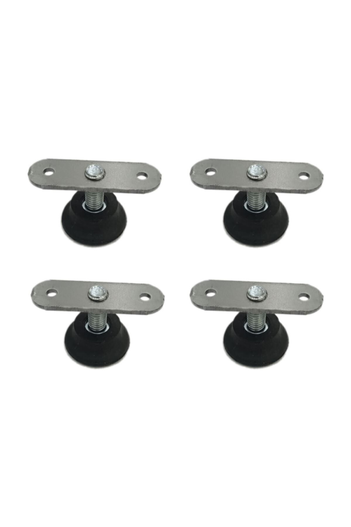 Adem Koç Dolap Raf Bingo Ayak Ve Bağlantı Sacı Siyah (4 Takım)