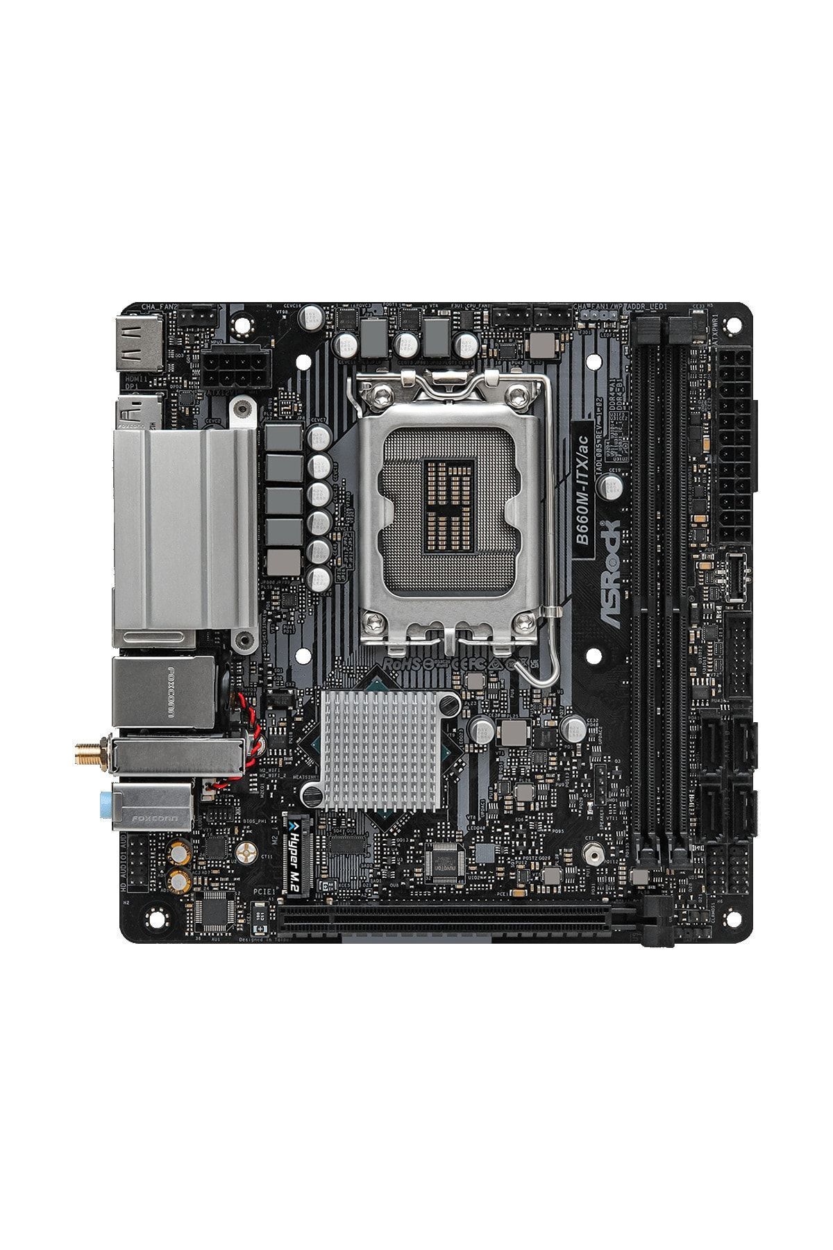 ASROCK-B660m-ıtx/ac Intel B660 5000mhz (oc) Ddr4 Socket Lga1700 PCIE 4.0 Gen4 M.2 Hdmi Dp Wi-fi + BT Motherboard 2