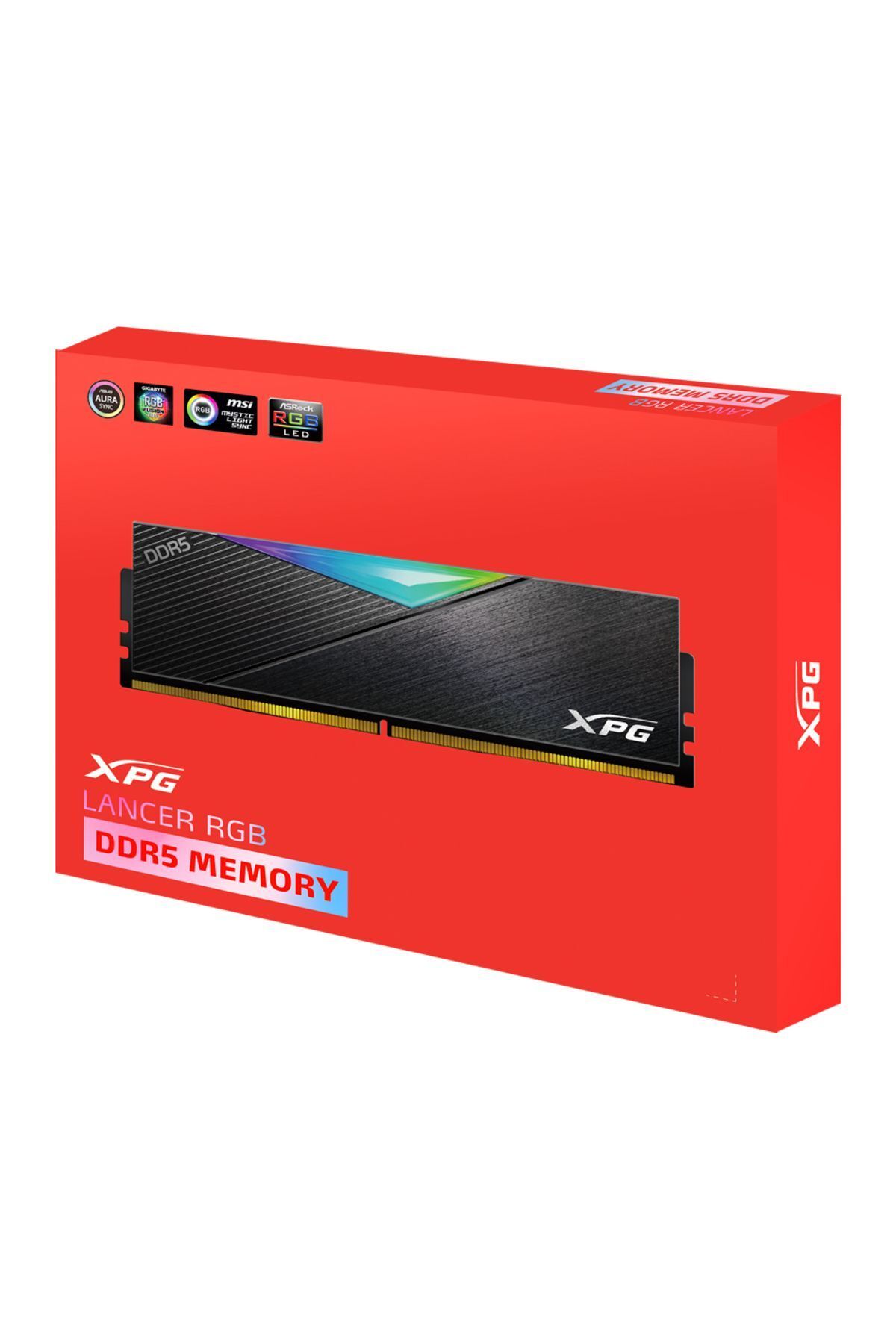 XPG-Lancer RGB 32GB (16X2) DDR5 8000Mhz CL38 1.45V AX5U8000C3816G-DCLARBK Dual Kit Ram 4