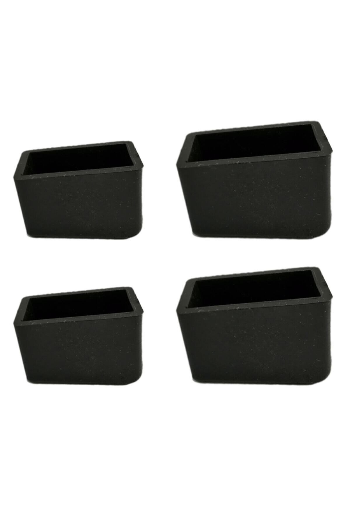 Anti-Slip Ladder Leg Plastic Ladder Shoe 20x30 - 20x40 Mm Black (1 Set)