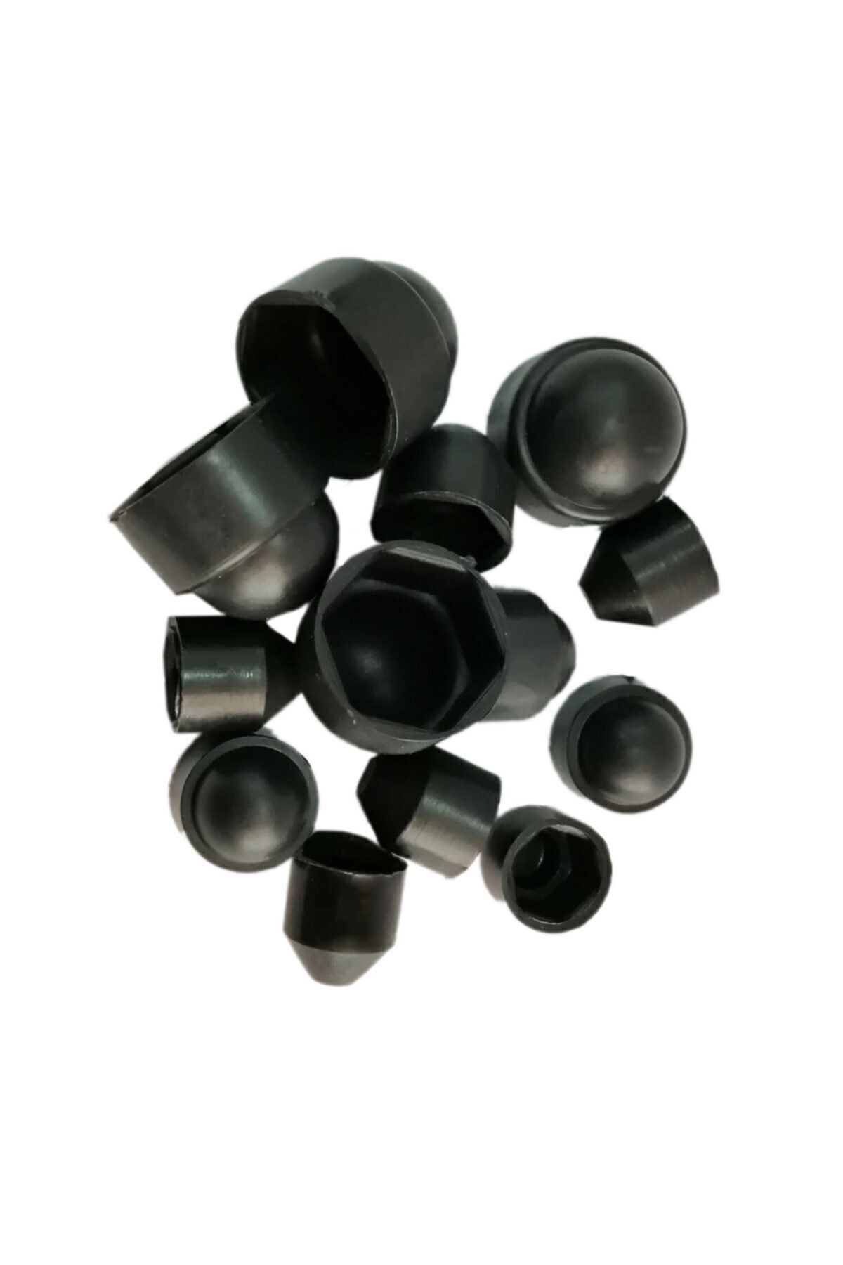 Adem Koç M8 Plastik Somun Gizleyici Kapağı Siyah (10 Adet)