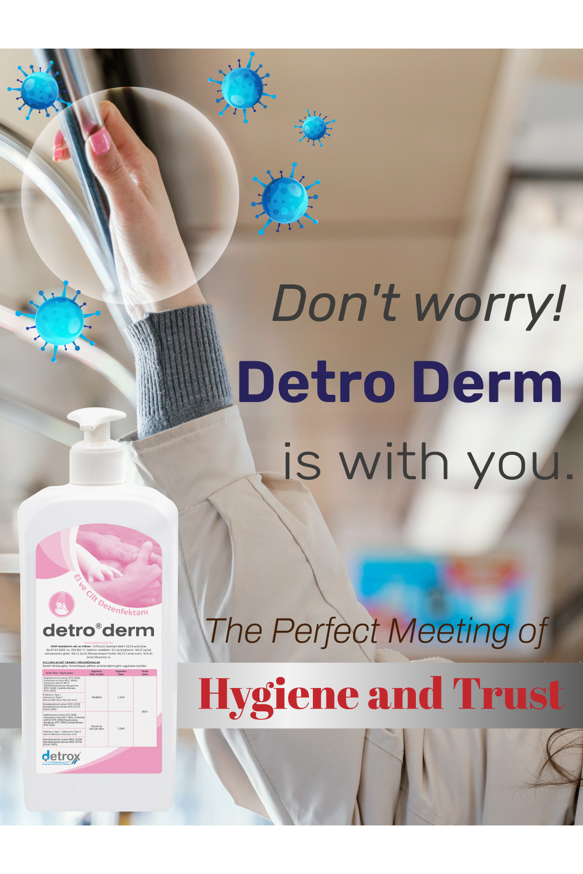 Detrox Antiseptik Solüsyon El Dezenfektanı Detro Derm 1LT Fiyatı ...