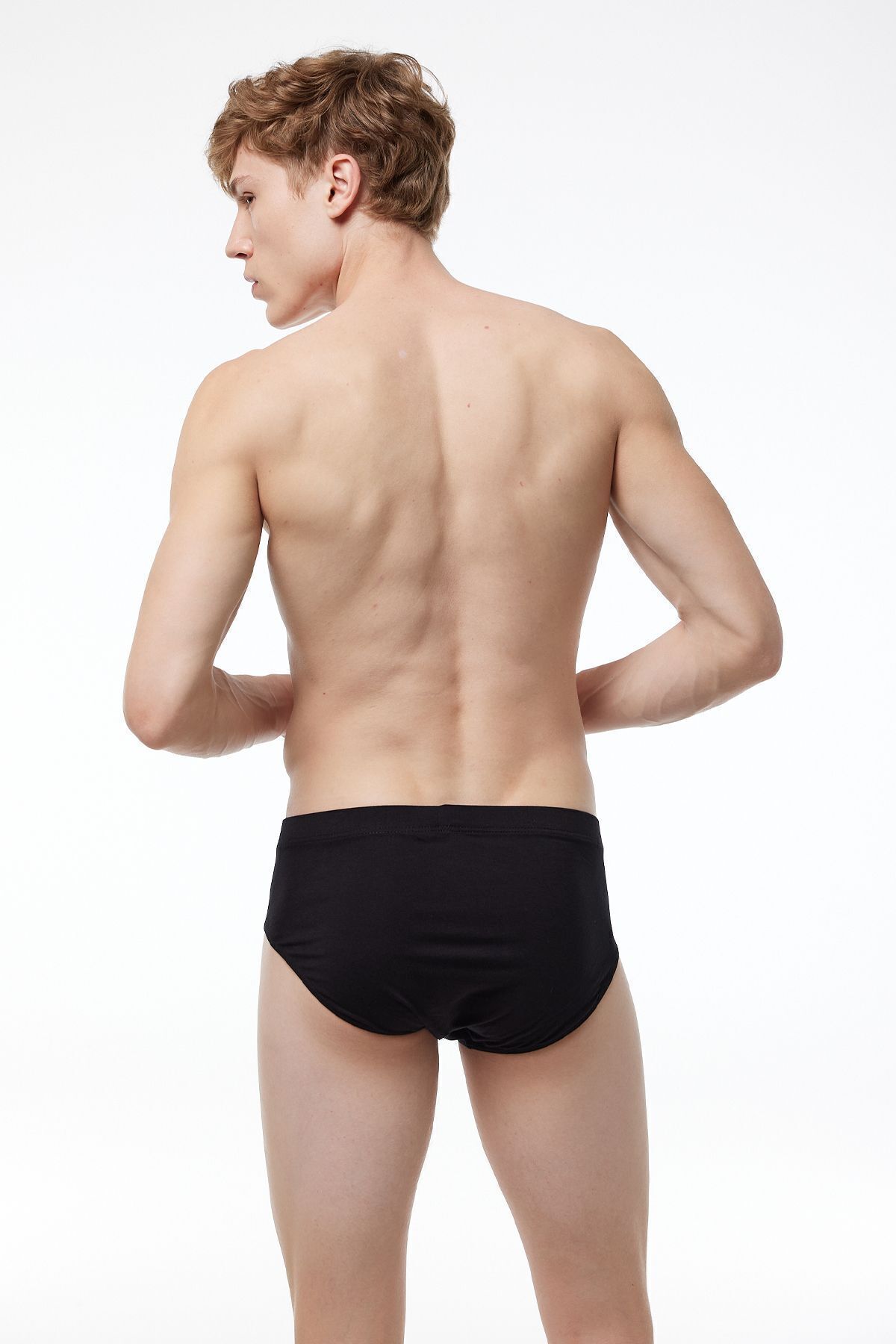 Malabadi-Ανδρικό μαύρο εσώρουχο 2 Pack Modal Slip 053 3