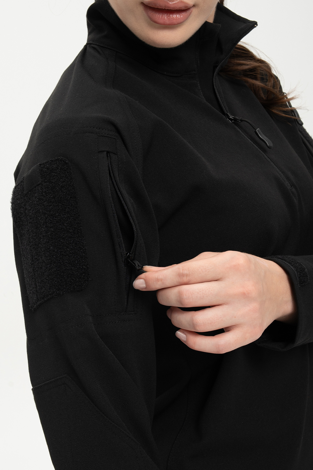 SOUTH COL Battle Kadın Windstopper Balıkçı Yaka Nefes Alabilen Kumaş Ayarlanabilir Kol görsel 6