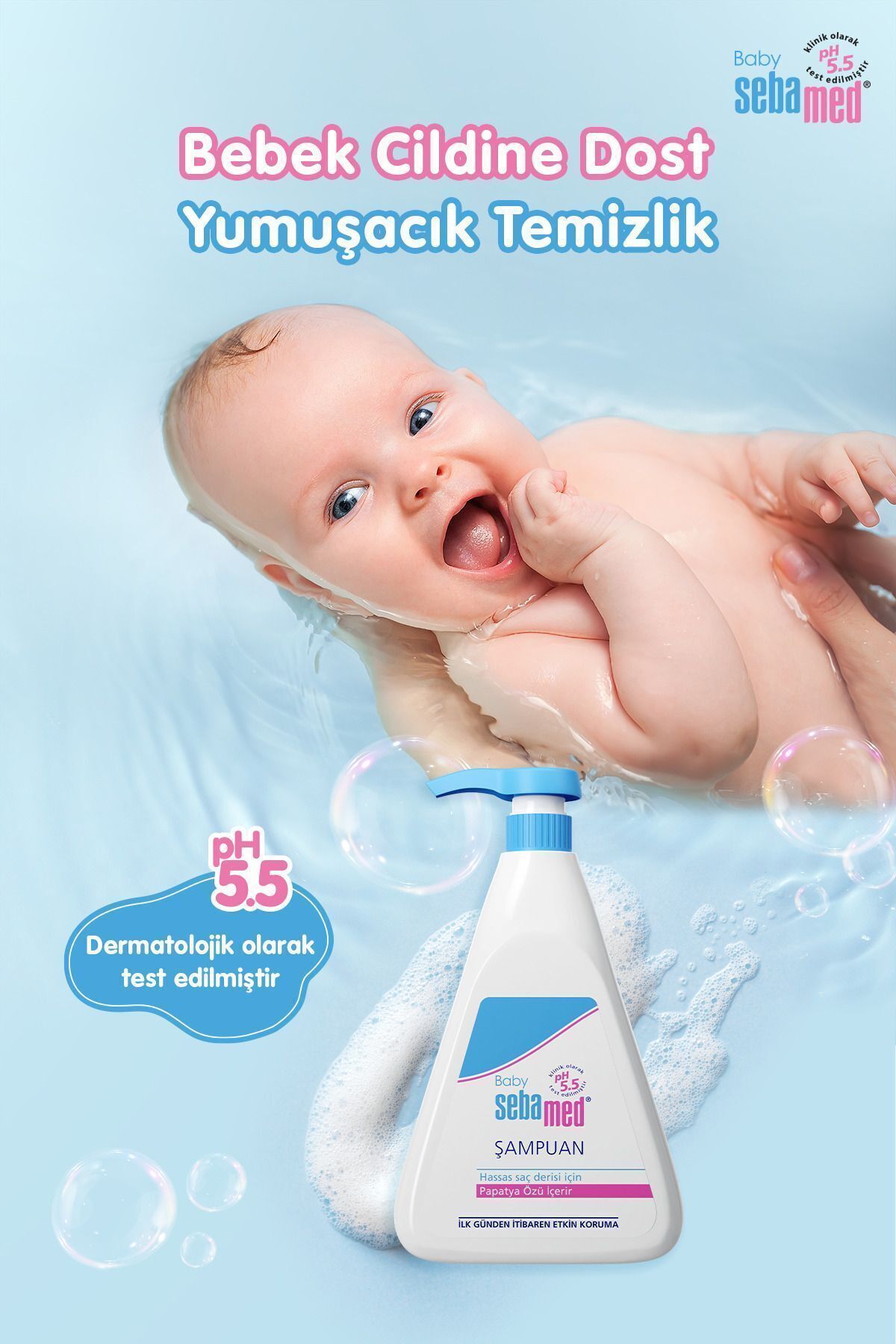Sebamed Silikon Lif Hediyeli X 2 Adet 500 ml Bebek Şampuan Seti fotoğrafı 4 (önizleme)