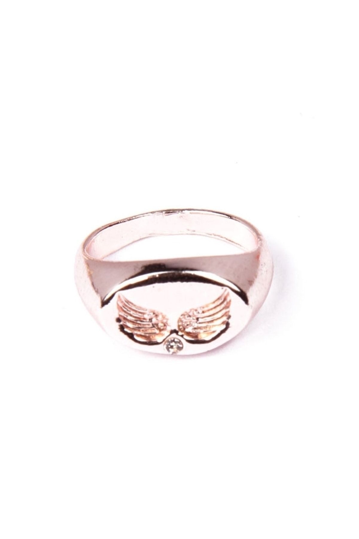 Modex-Rose Color Angel Wing Pinky Ring 5