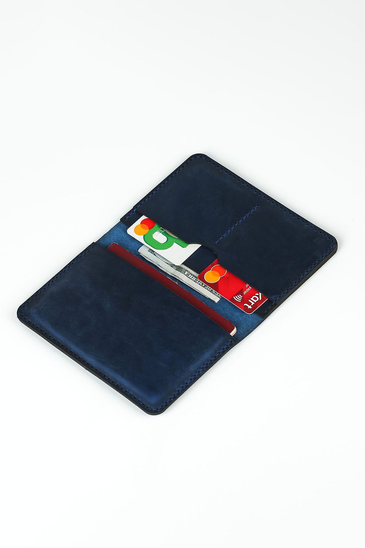 کیف پول مردانه سبز Lost Slope | CYP8646515615 اورجینال - تصویر 2