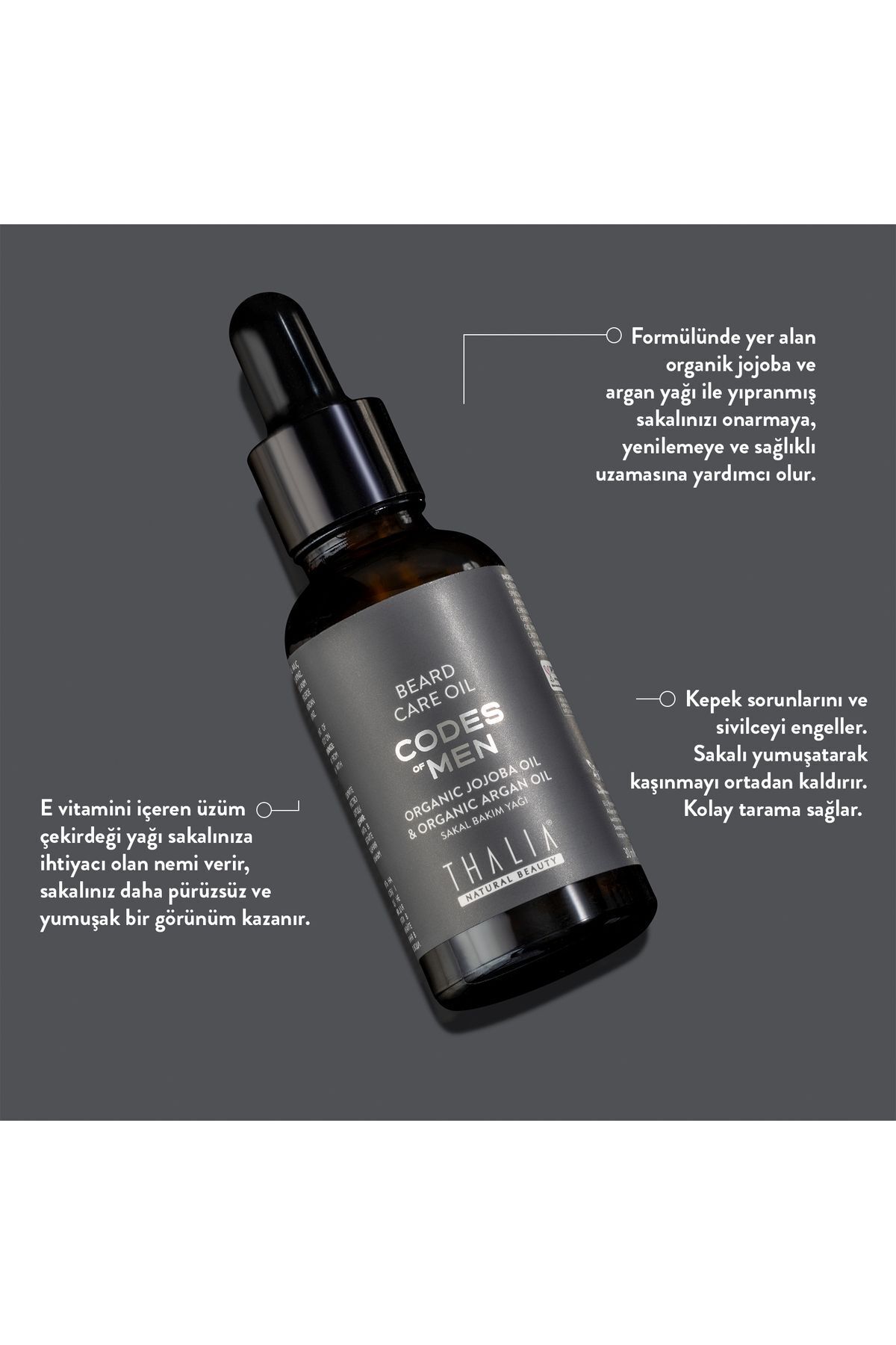 Güçlendirmeye & Onarmaya Yardımcı Sakal Bakım Yağı 30ml — 1.3.THA.20368 — تصویر 3 از 6