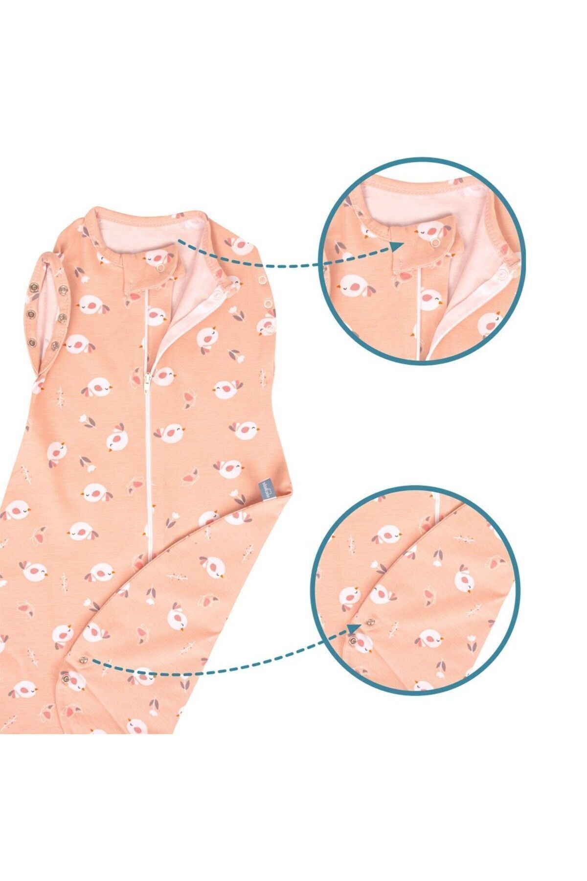 Sevi Bebe Yeni Doğan Tulum Kundak Neşeli Kuş 0 - 3 Ay fotoğrafı 2 (önizleme)