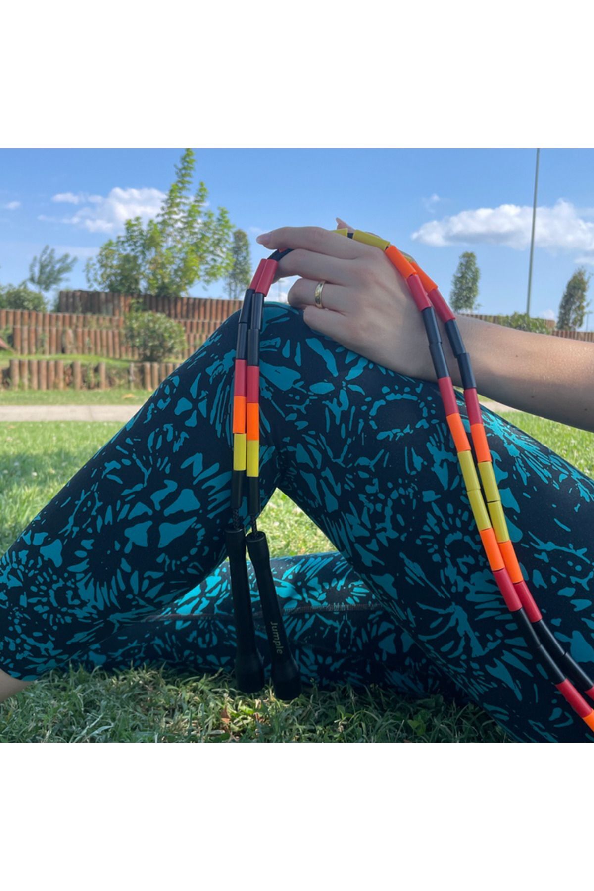 Jumple Boncuklu Atlama Ipi Uzunluğu Ayarlanabilir Profesyonel Egzersiz Ekipmanı