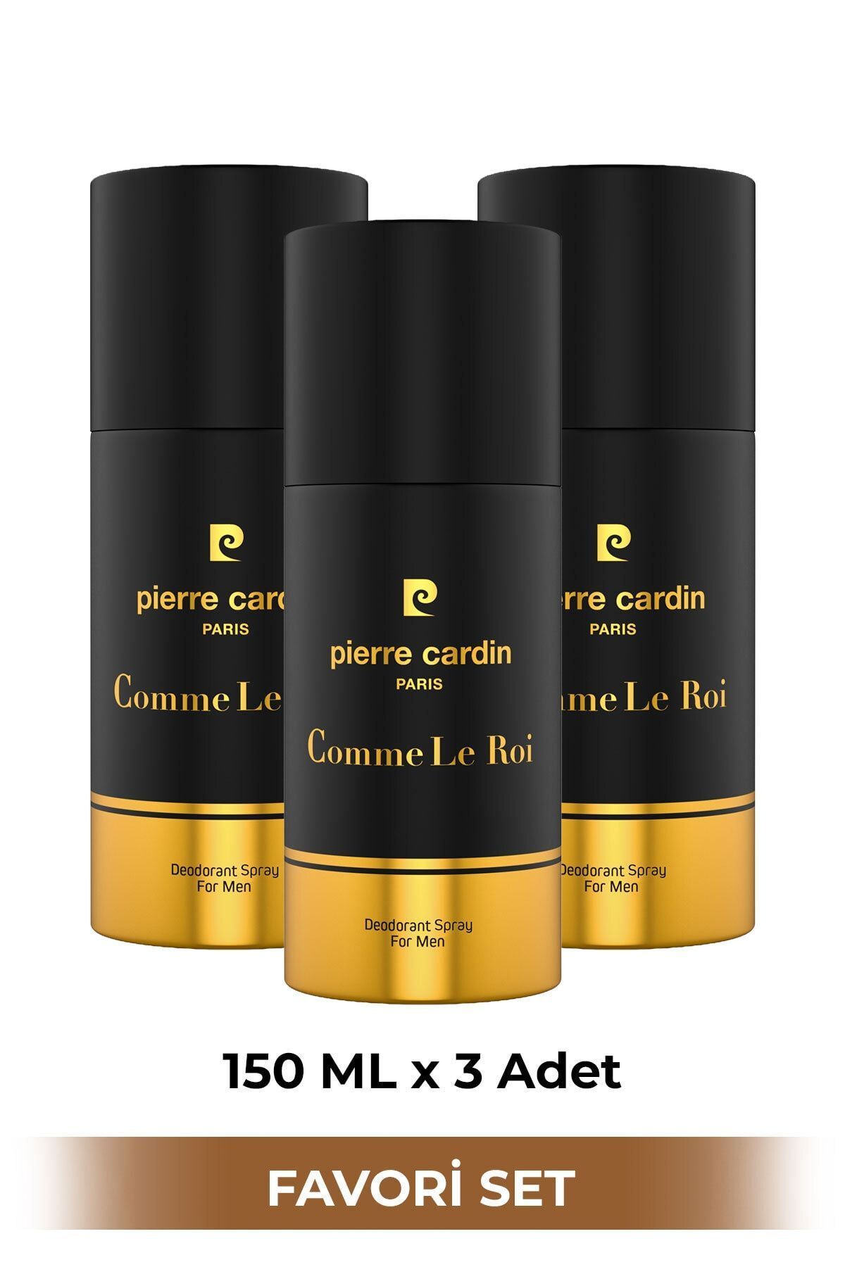 ست دئودورانت مردانه 3 تکه Comme Le Roi 150 میلی لیتری Stcc021265 Pierre Cardin