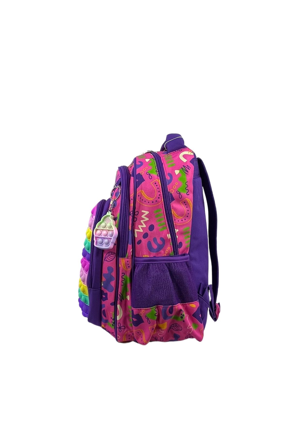 ÇÇS-Unicorn Patterned Children's School Bag - Set of 2 3