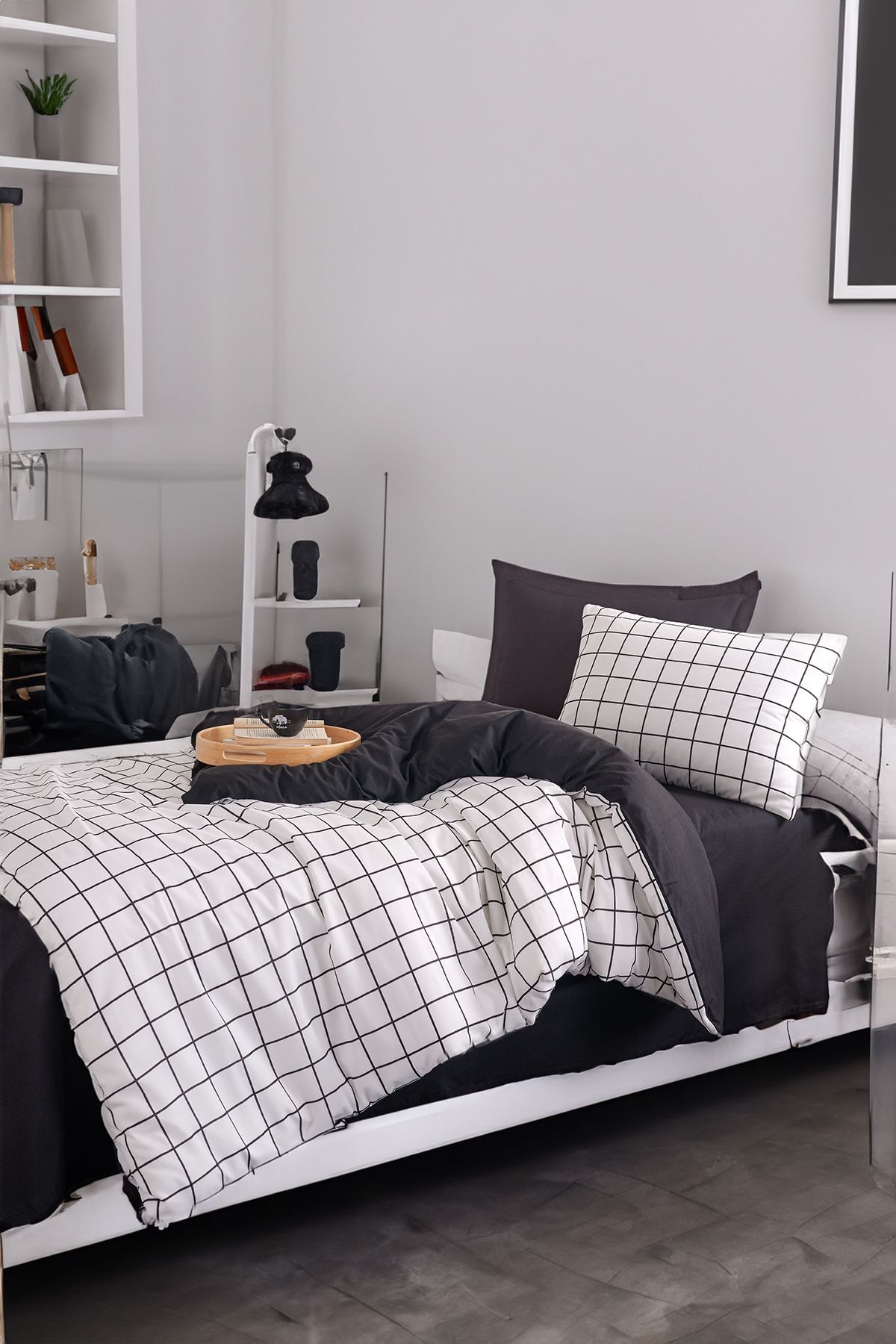 Eponj Home Kolay Ütülenir Nevresim Takımı Tek Kişilik Artus Siyah 3