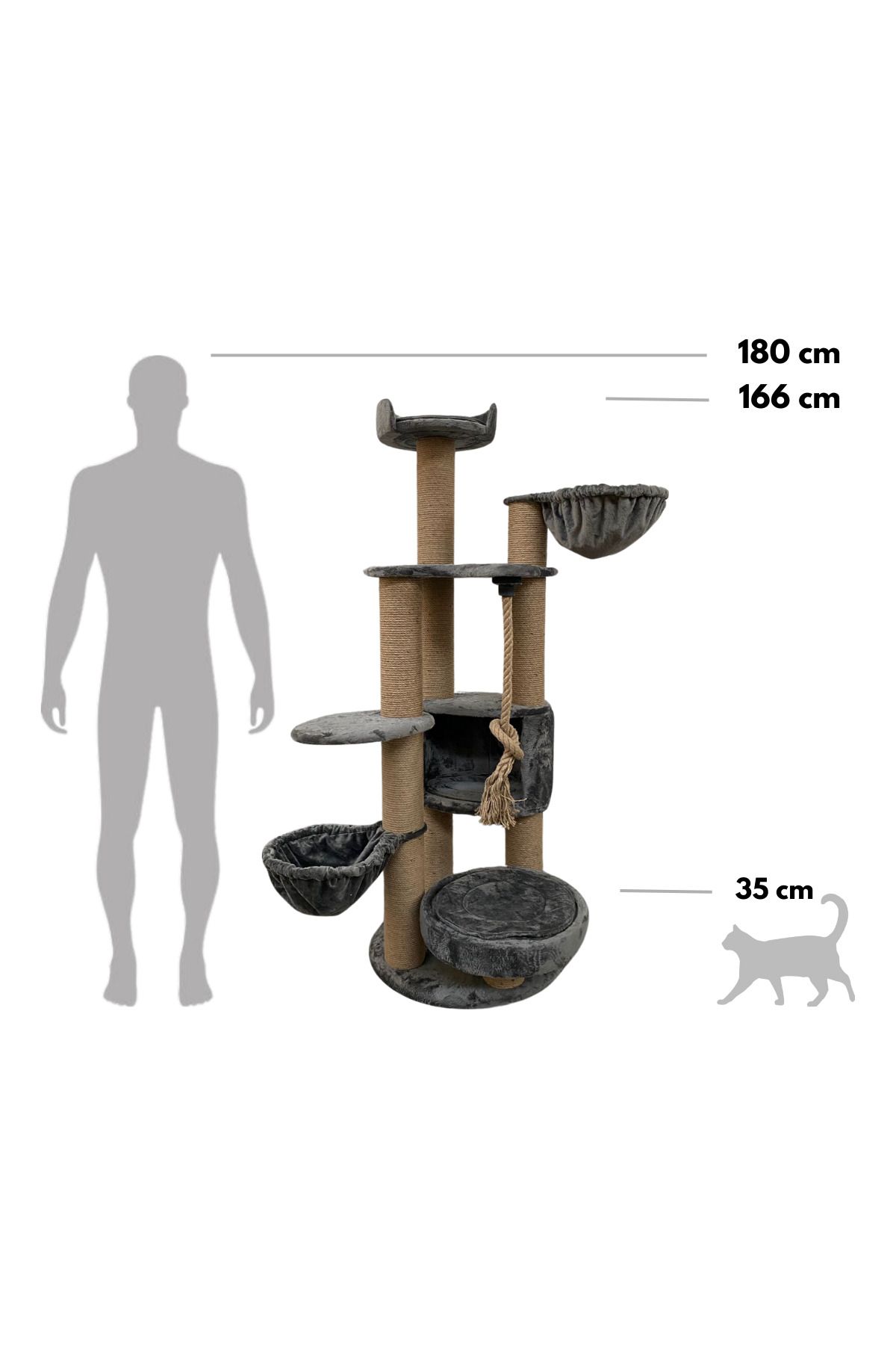 Pet Dreams-Paris Luxury Cat Tree - Scratching and Resting Features 3
