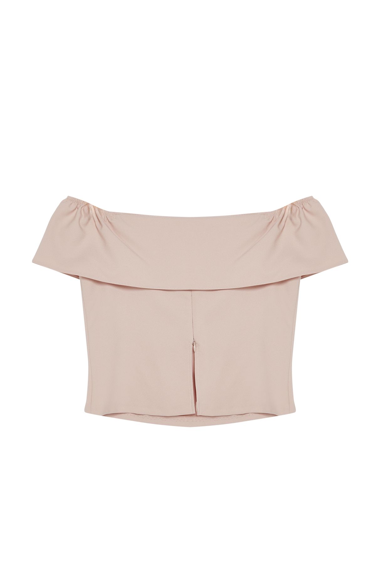 Trendyol Collection-Beżowa tkana bluzka z odsłoniętymi ramionami - TWOSS24BZ00672 6