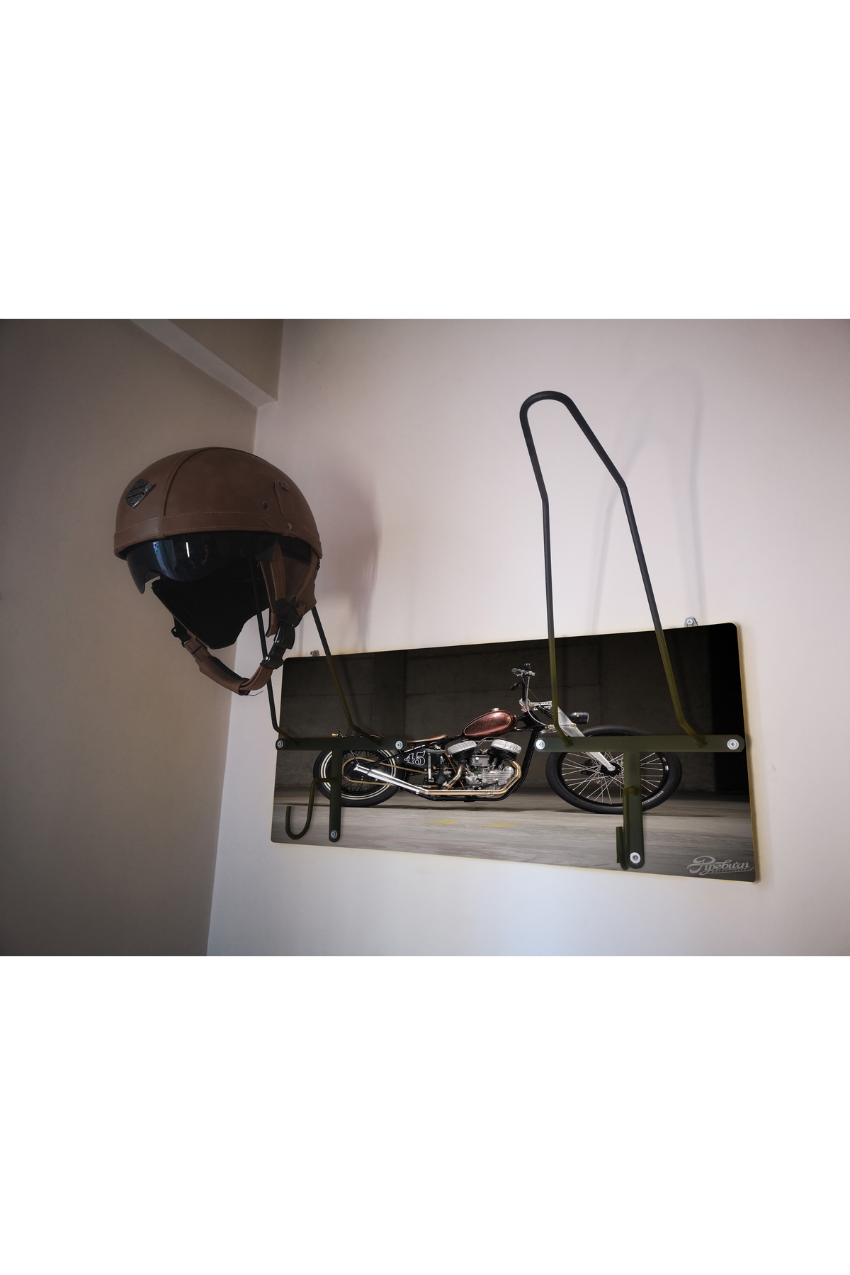 Motorcycle Helmet Hanger, Motor Helmet Hanger, HarleyX2V6