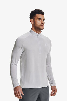 Under Armour Tech 2.0 12 Zip Erkek Gri Sweatshirt 1328495-014