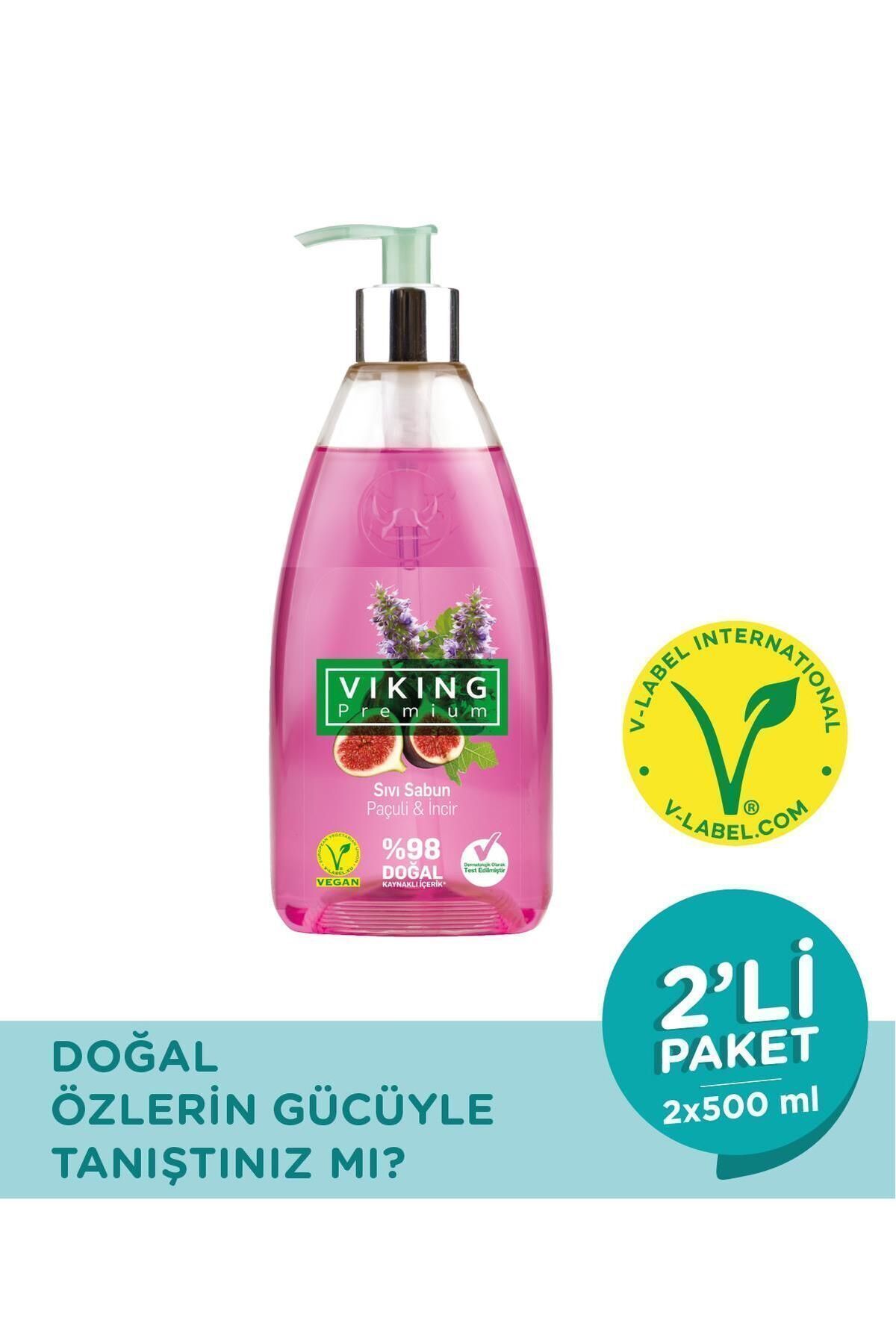 صابون مایع ممتاز پچولی و انجیر 500 میلی لیتر 2 عدد Viking