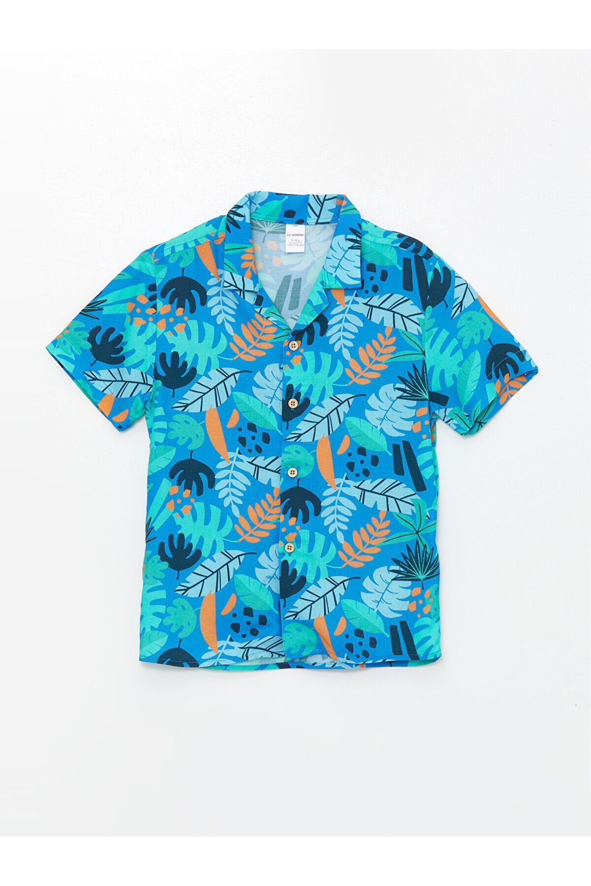 LC Waikiki-LCW Bedrucktes Kurzarmhemd mit Resort-Kragen für Baby Jungen 1