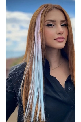 ZNS Accessories Ombreli İki renkli Çıtçıt Yan Postiş