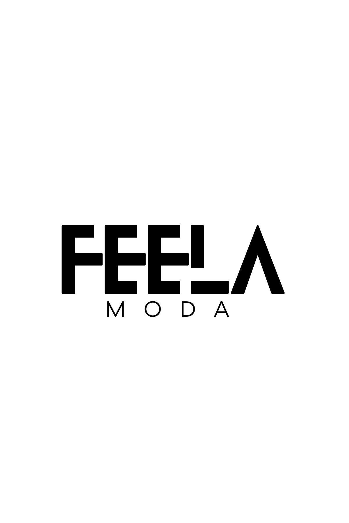 Feela Moda-بنطلون نسائي منسوج عالي الخصر من الليكرا 1001 مينت - ساق جزرة 8