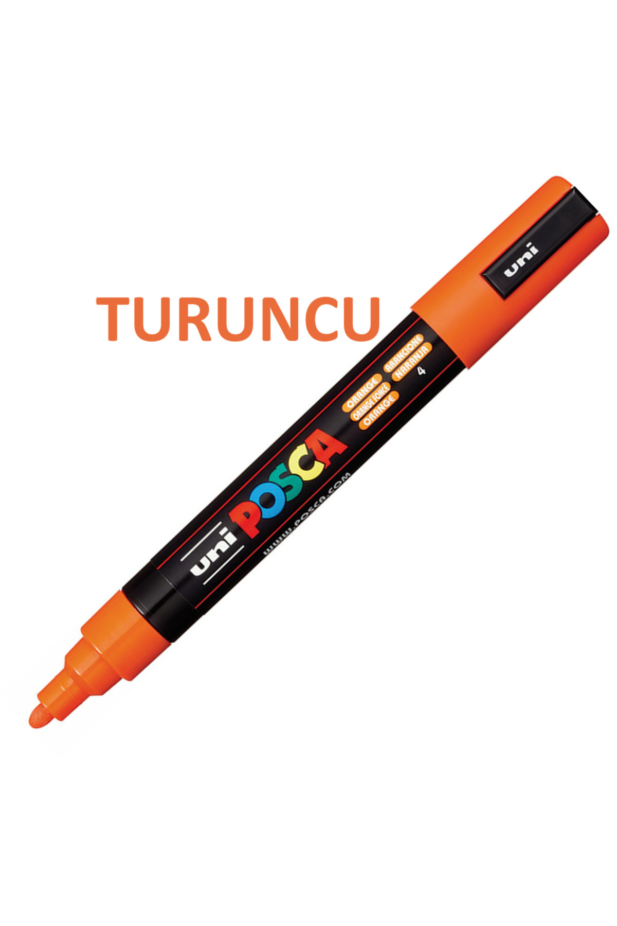 Posca Orange Marker Pc-5m (1.8-2.5mm) Poska Pc5m Pc - 5m