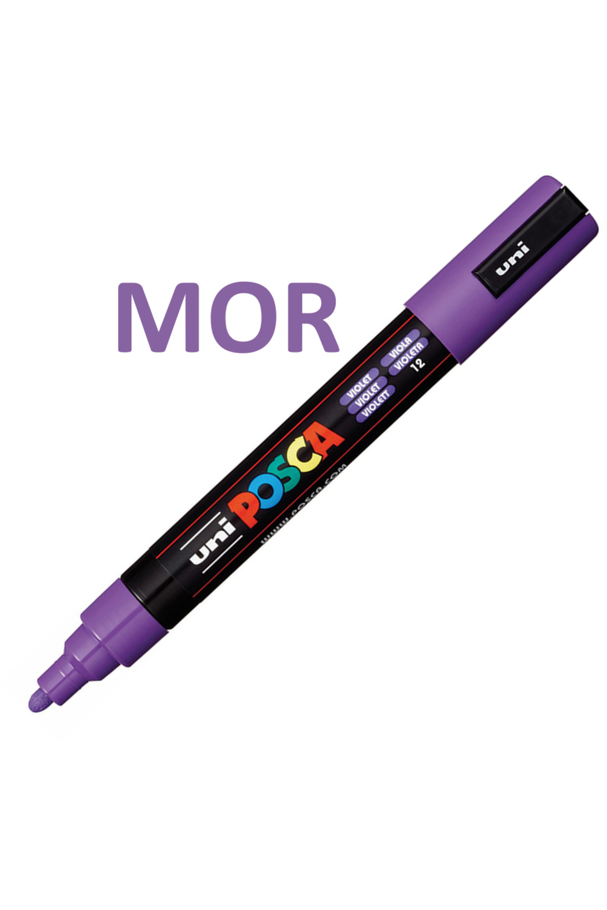 Posca Purple Marker Pc-5m (1.8-2.5mm) Poska Pc5m Pc-5m