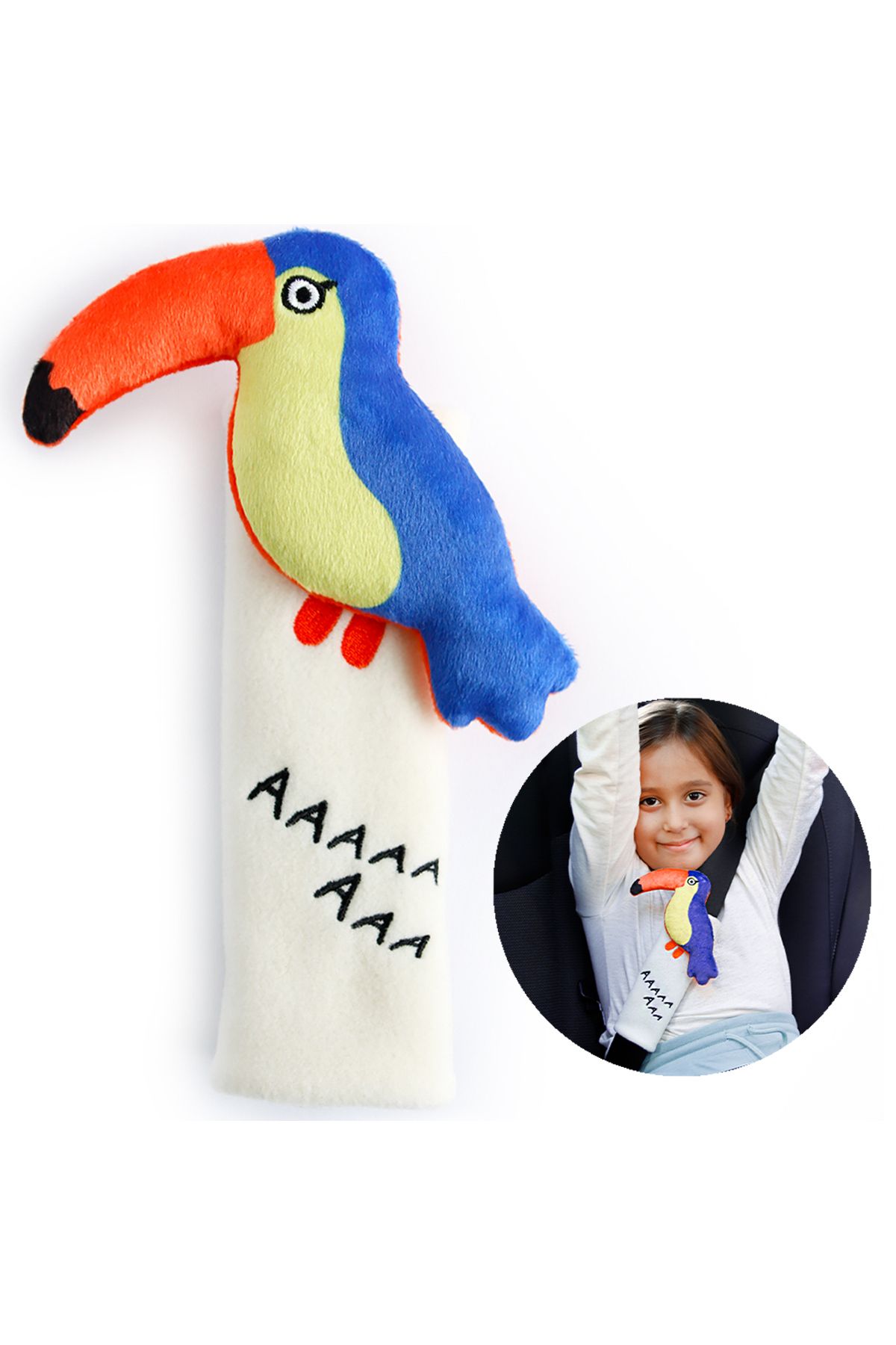 Milk Moo Milk Moo Flying Toucan Kinder Gurtpolster fur Kindersitz ab 0 Monate Trendyol