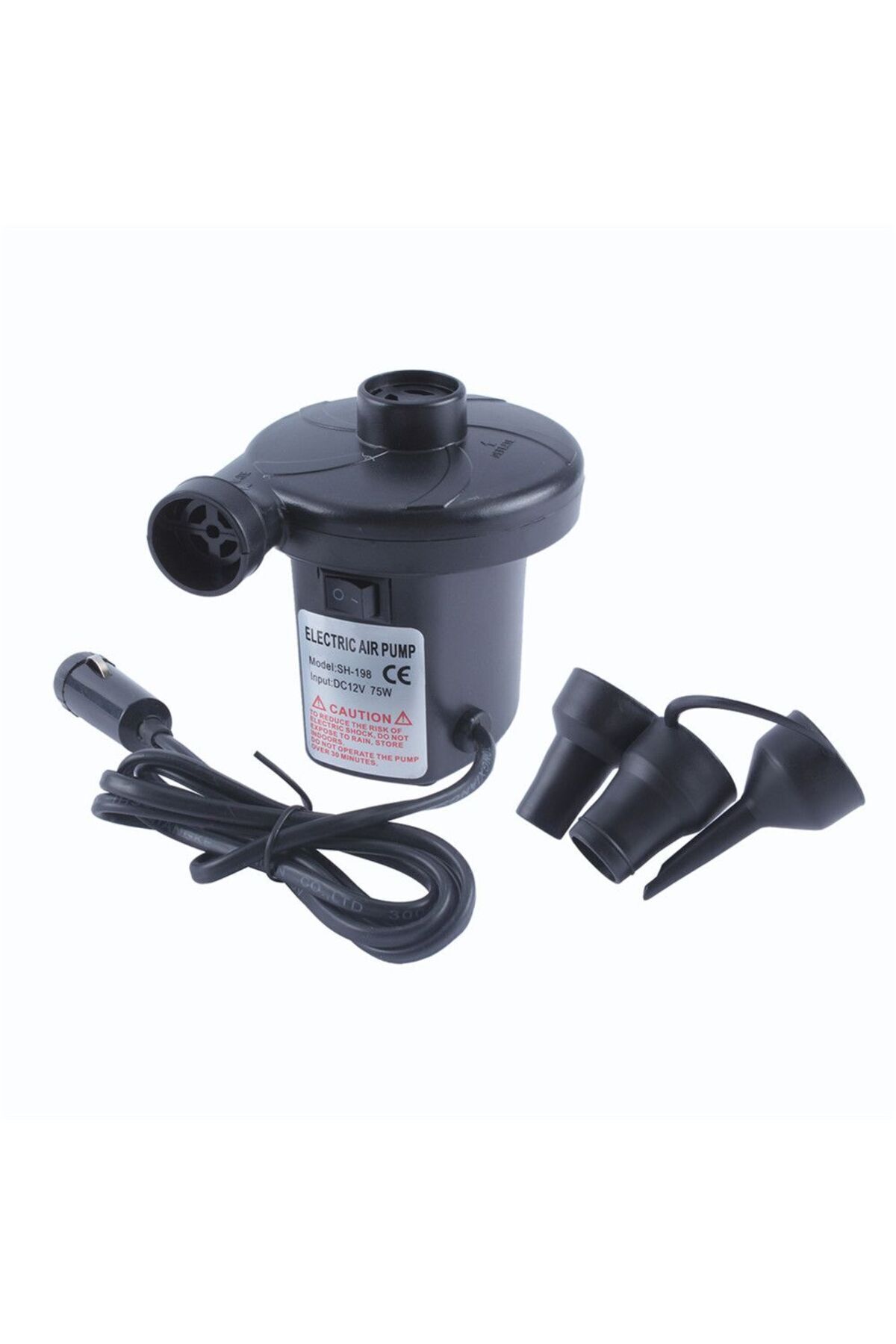 Pool, Boat and Inflatable Mattress Inflator Vehicle Pump with 12V Cigarette Lighter Inlet - Fast and Effective Inflatables!