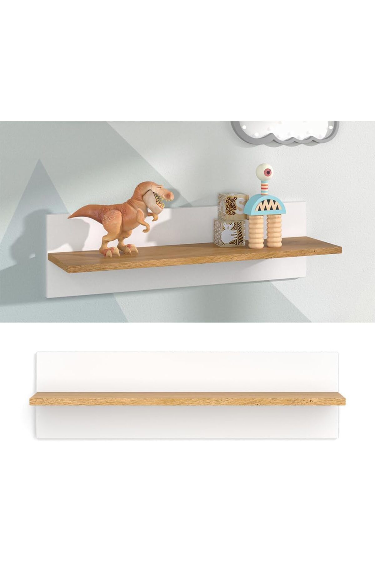 Egecan Mobilya-Wall Shelf Flying Wall Shelf Bookcase Organizer Shelf Bohemian Wall Shelf Nordic Wall Shelf 1Pcs 3