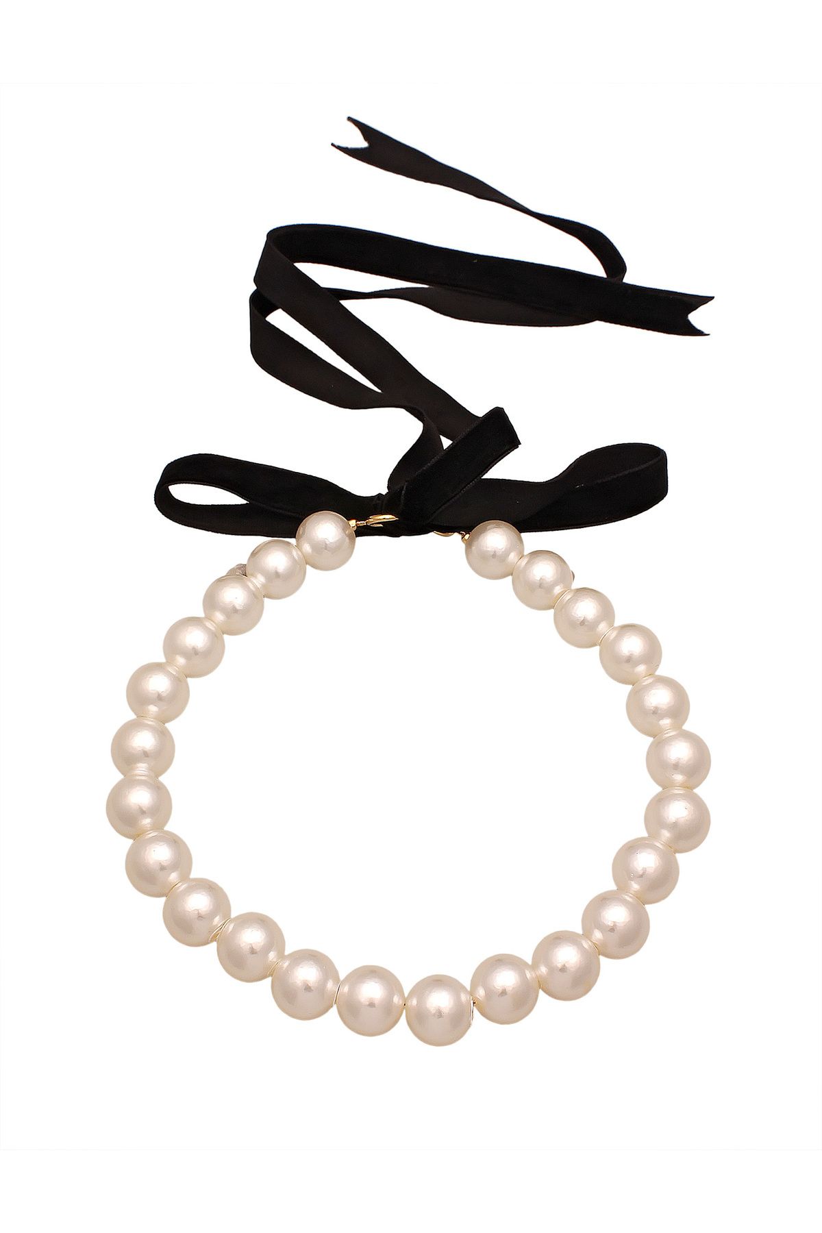 ELLI-Halskette Choker Perlen Weiß 925 Sterling Silber vergoldet 2