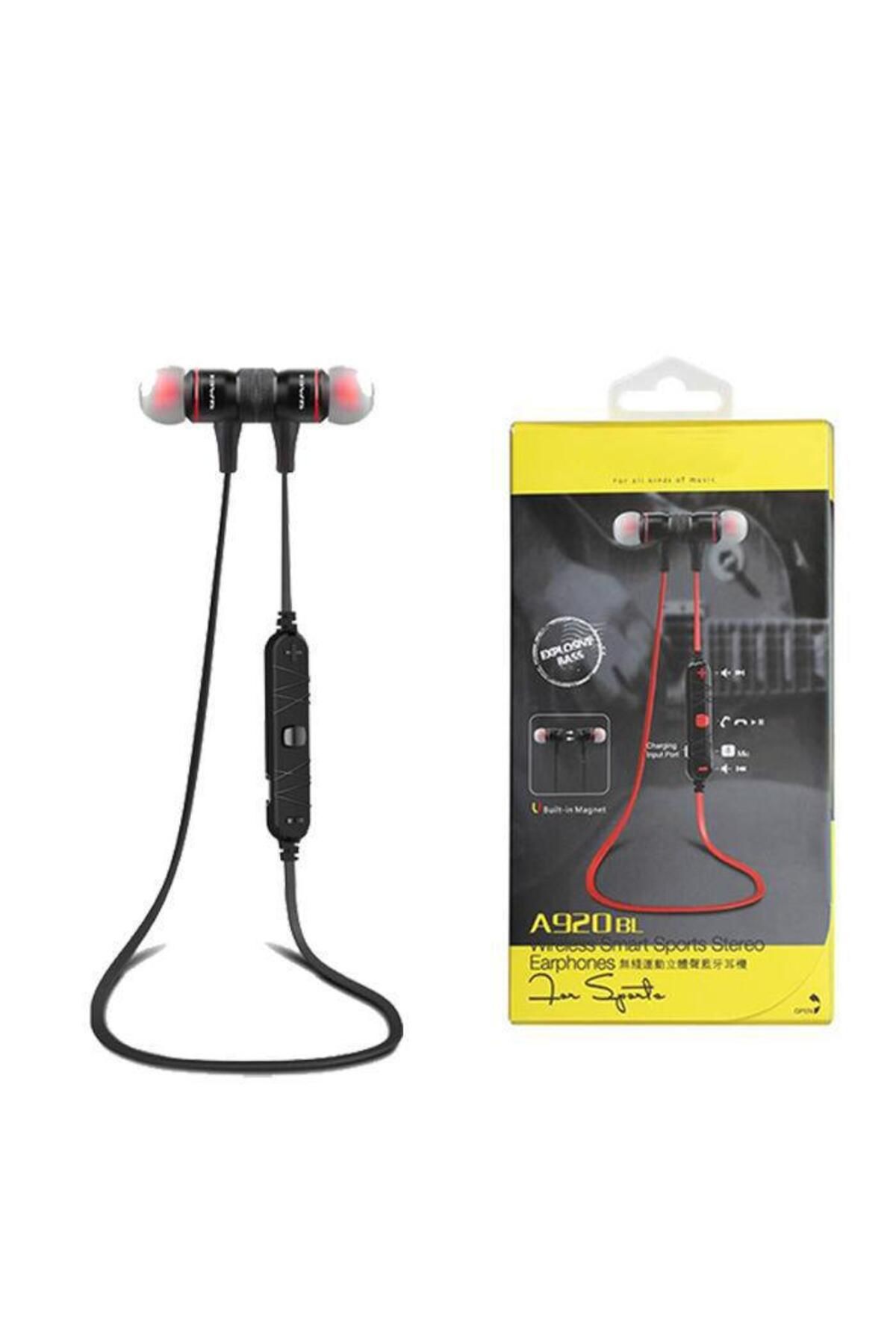 Azemax A920bl Kablosuz Sport Bluetooth Kulaklık Siyah