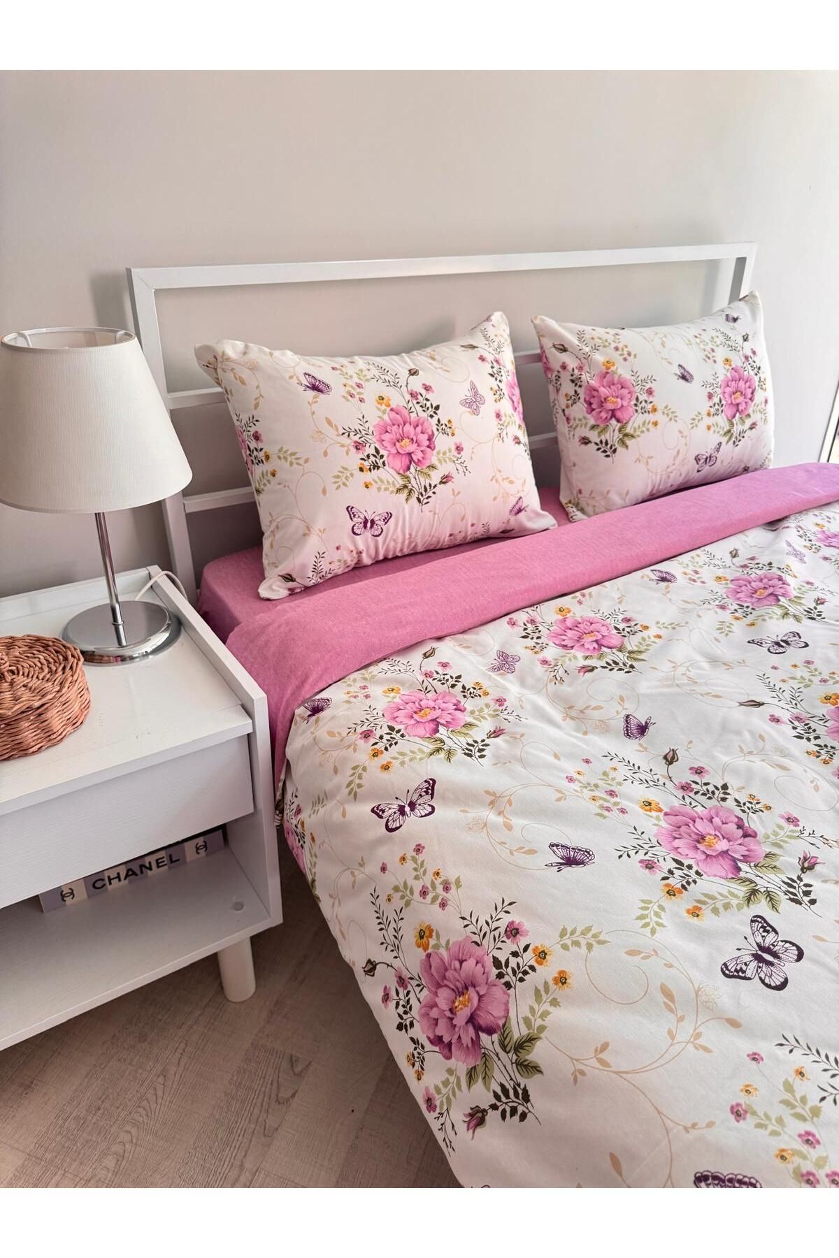 üntaş-Double Double Sided Duvet Cover and Pillow Set - 2 Pieces 2