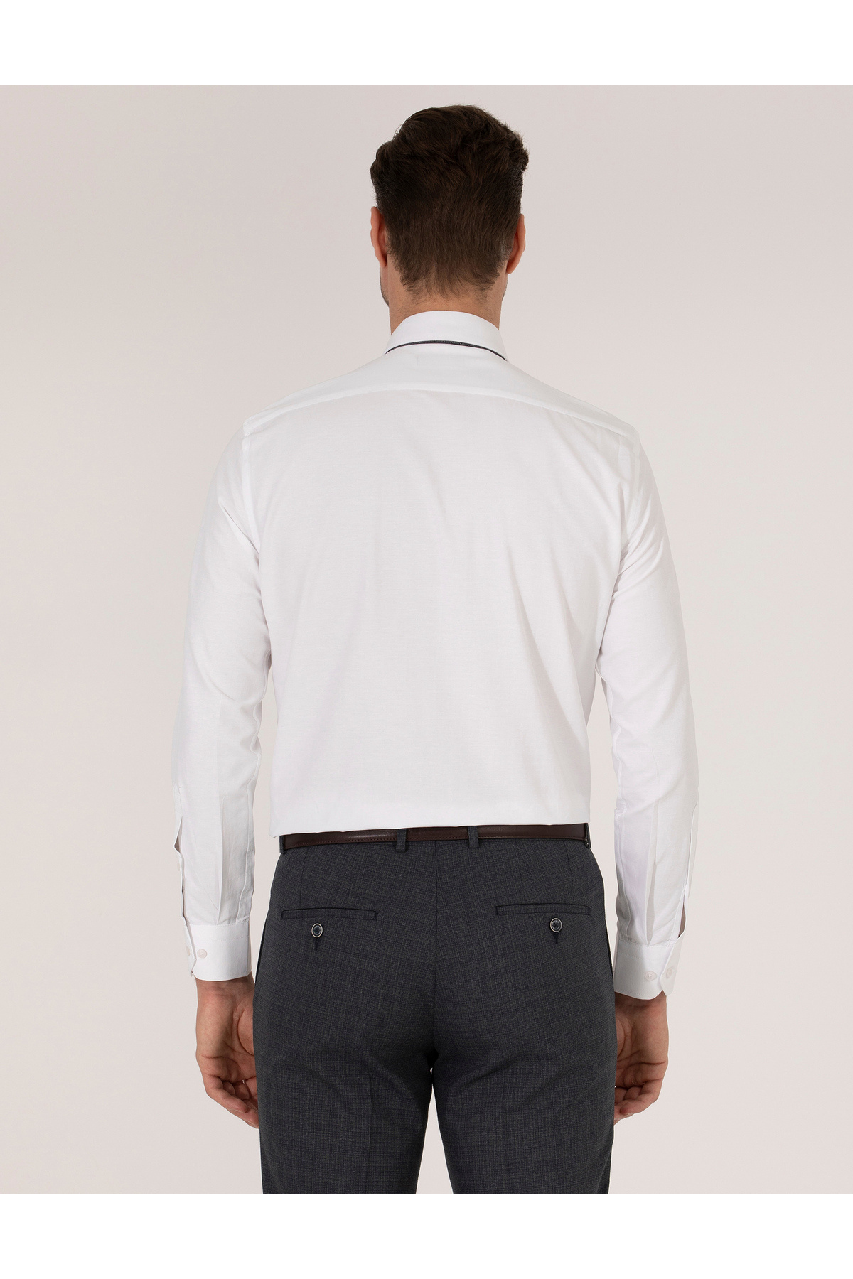 پیراهن مردانه سفید پیرکاردین | 1976545 اورجینال - تصویر 5